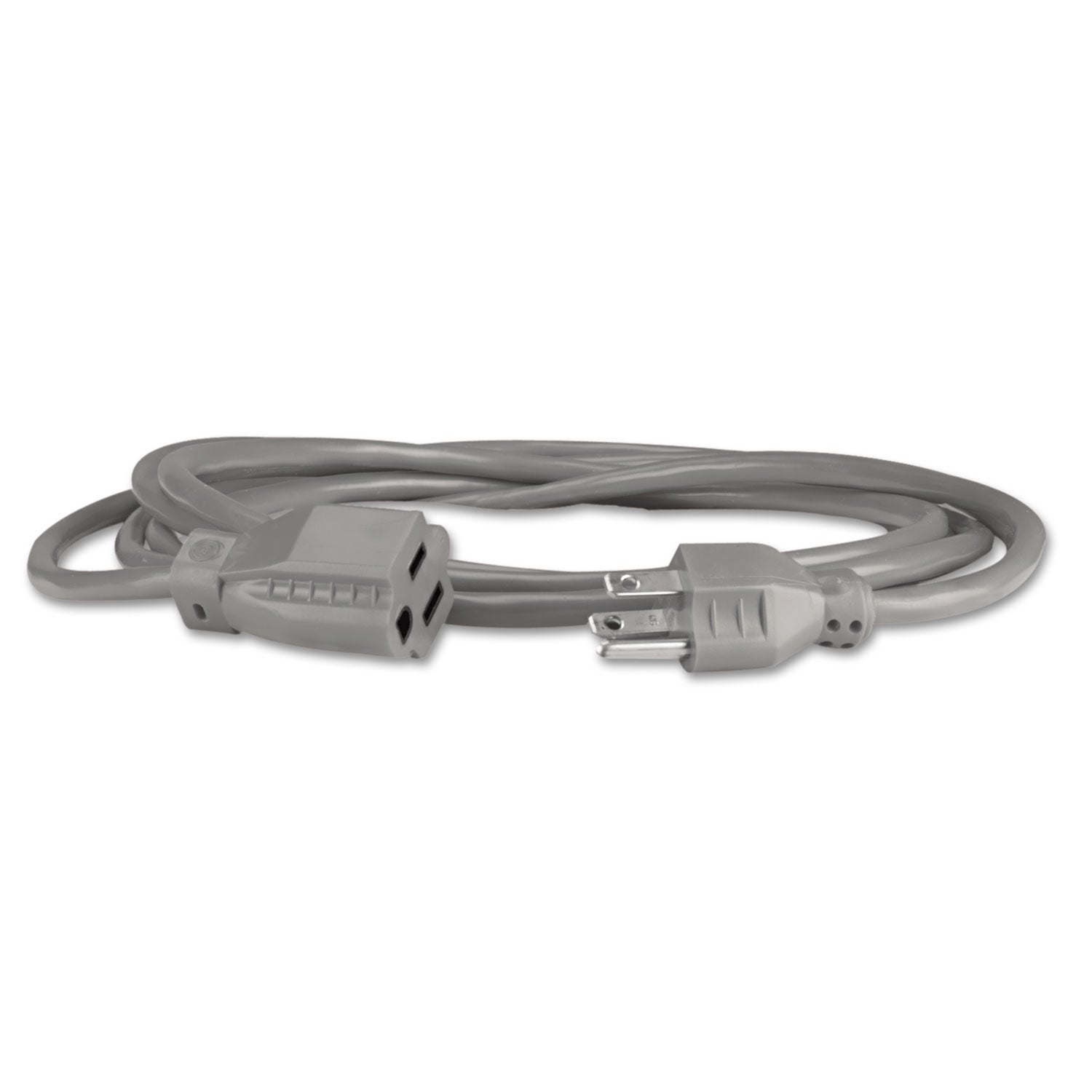 Indoor Heavy-Duty Extension Cord, 9 ft, 13 A, Gray -