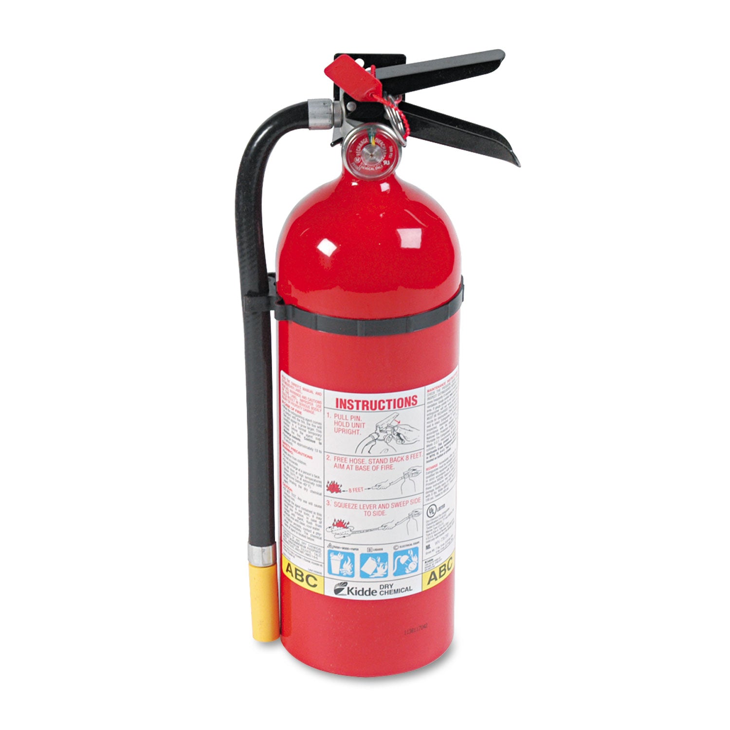 ProLine Pro 5 MP Fire Extinguisher, 3-A, 40-B:C, 195 psi, 16.0 7h x 4.5 dia, 5 lb -