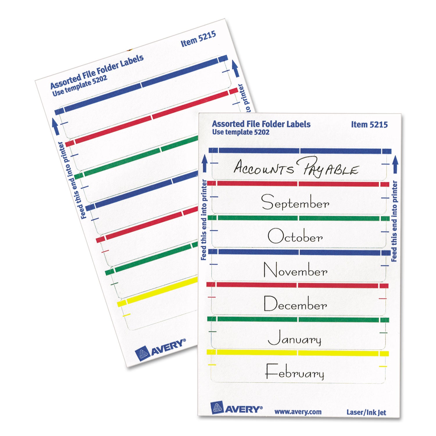 Printable 4" x 6" - Permanent File Folder Labels, 0.69 x 3.44, White, 7/Sheet, 36 Sheets/Pack, (5215) -