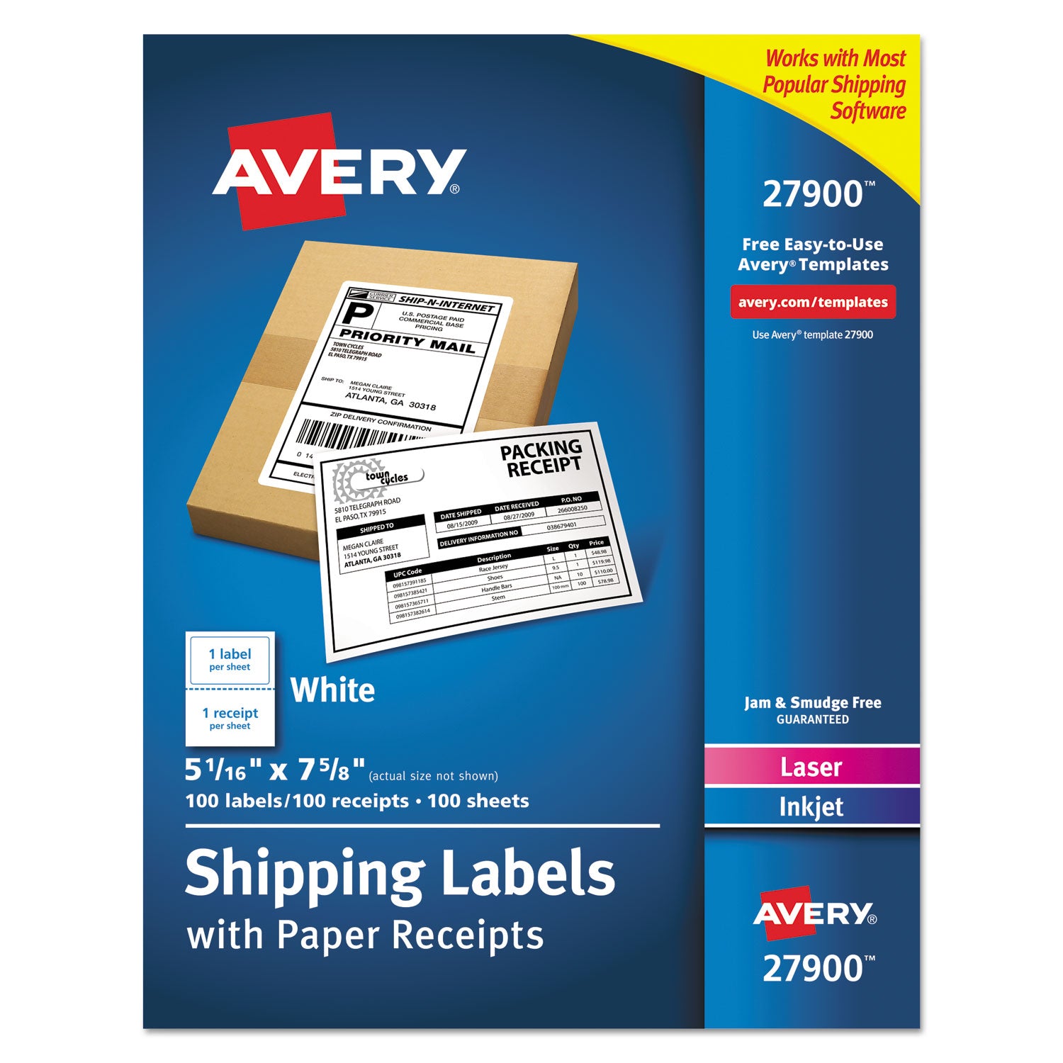 shipping-labels-with-paper-receipt-bulk-pack-inkjet-laser-printers-506-x-763-white-100-box_ave27900 - 2