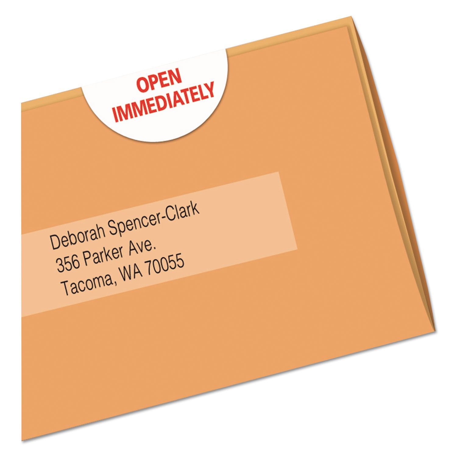 Printable Mailing Seals, 1" dia, White, 15/Sheet, 40 Sheets/Pack, (5247) -