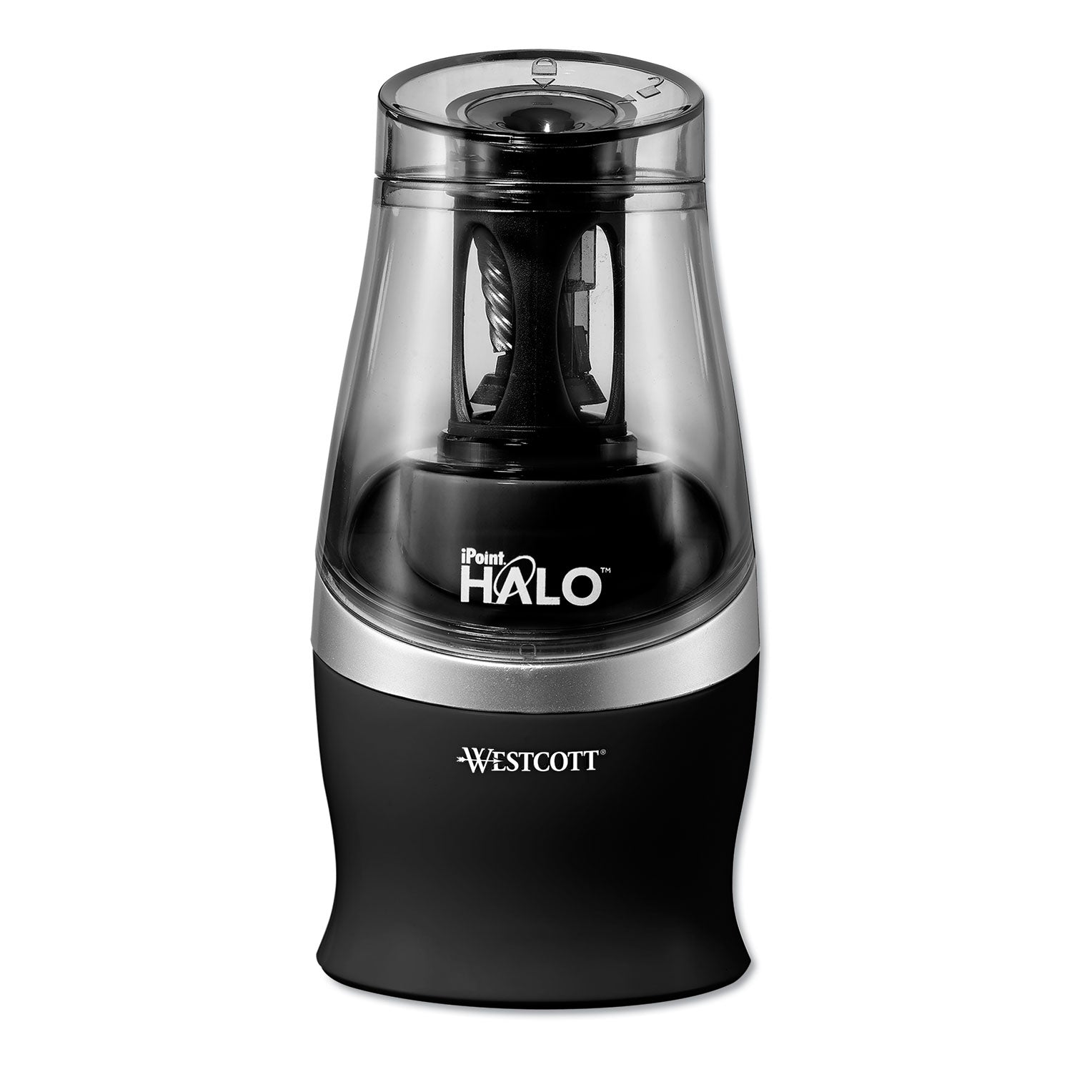 halo-colored-pencil-non-stick-electric-sharpener-ac-powered-35-x-675-black-silver_acm16894 - 1