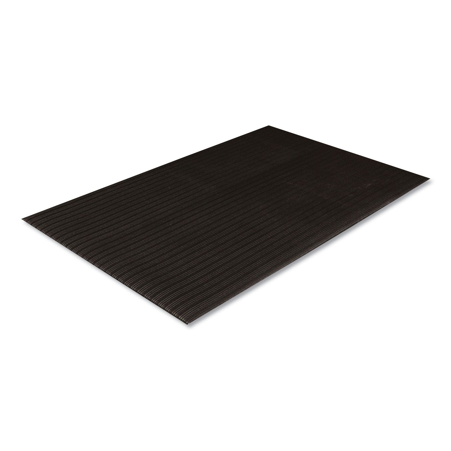 Ribbed Vinyl Anti-Fatigue Mat, 36 x 60, Black -