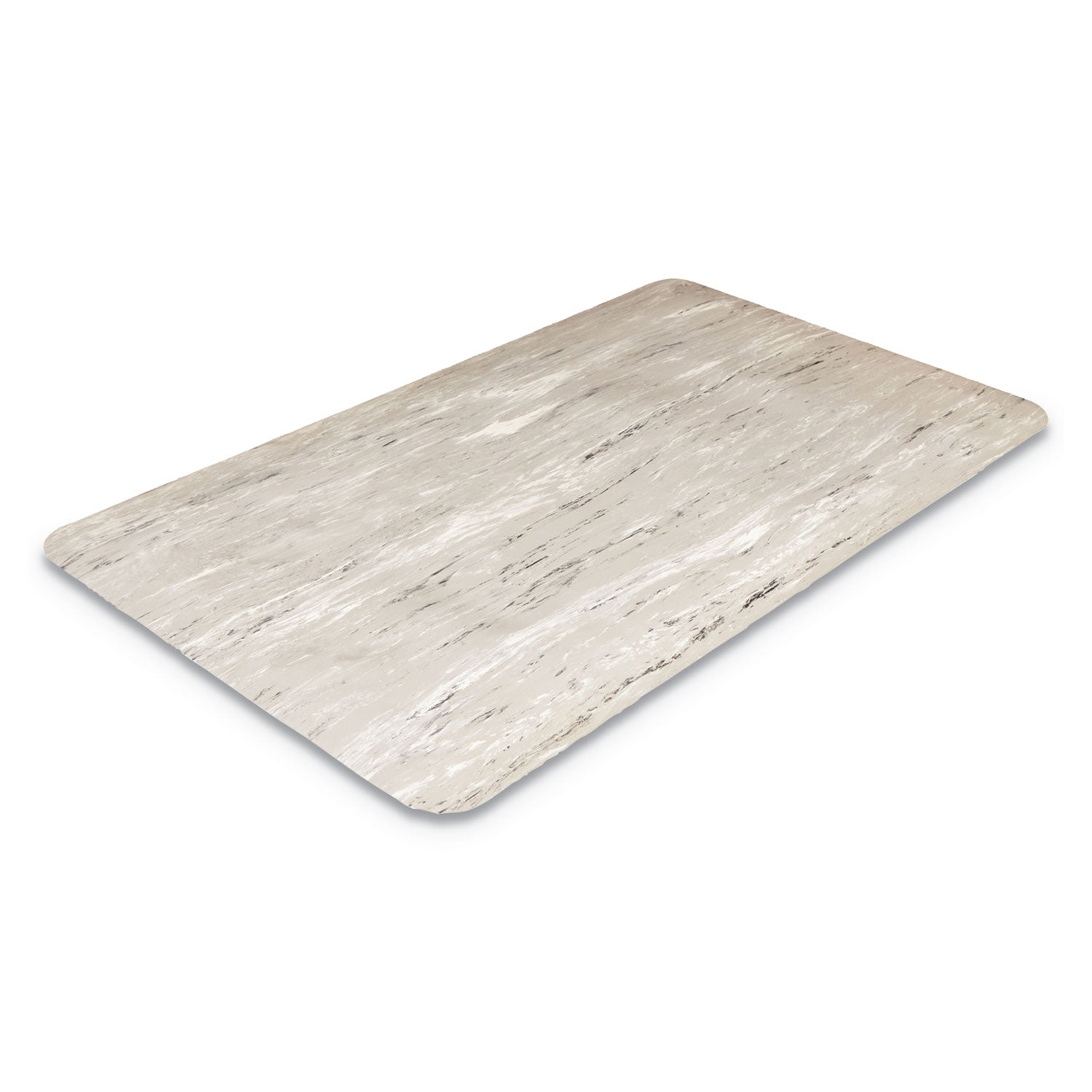 Cushion-Step Marbleized Rubber Mat, 36 x 72, Gray -