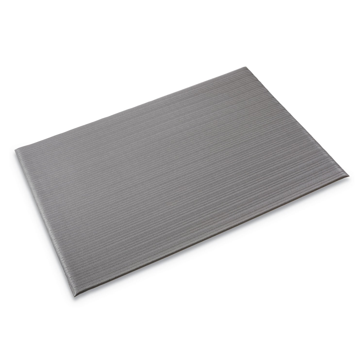 Ribbed Anti-Fatigue Mat, Vinyl, 27 x 36, Gray -
