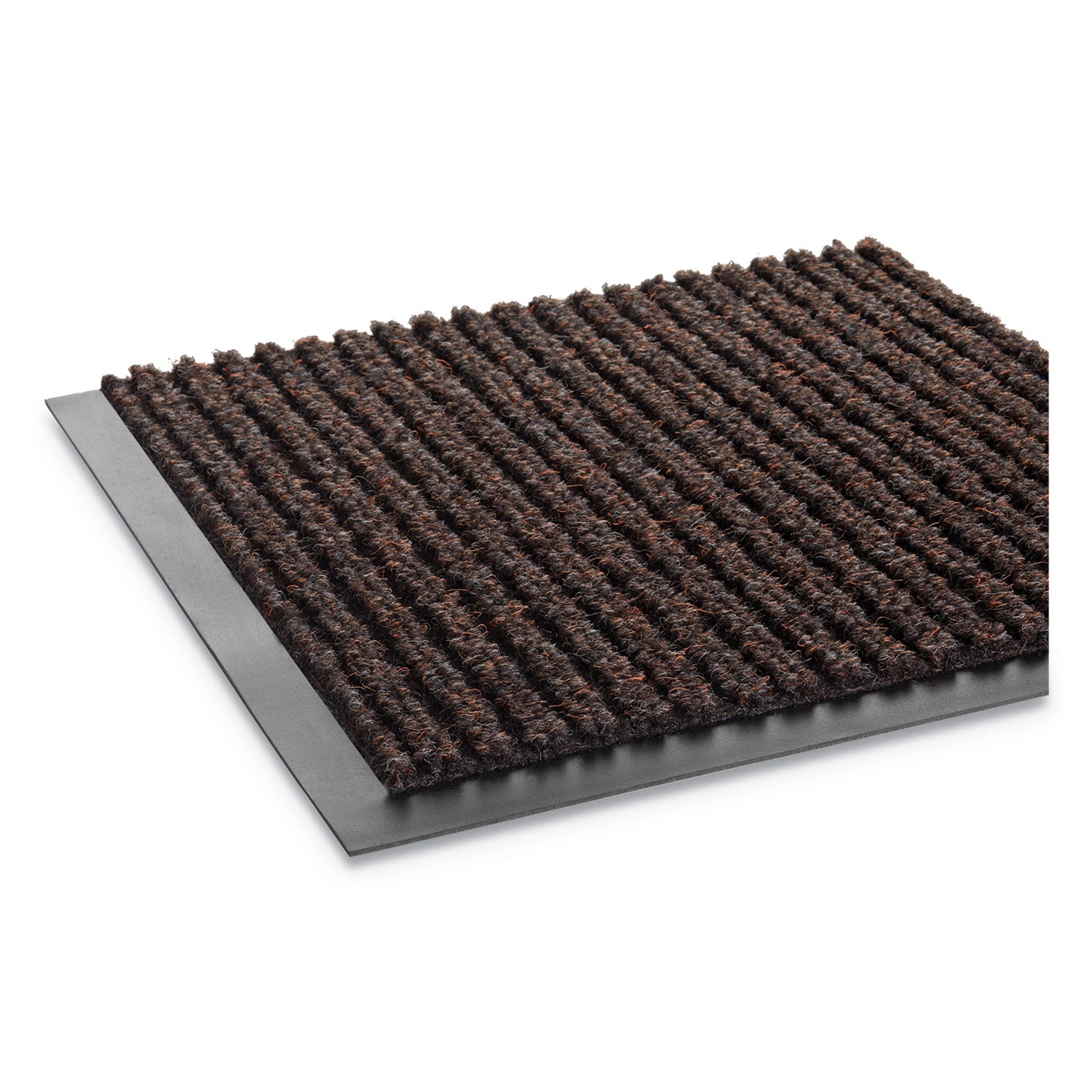 Crown Mats Needle-rib Wiper/Scraper Mat - Entryway, Indoor - 72" Length x 48" Width x 0.313" Thickness - Rectangular - Polyethylene Terephthalate (PET) - Brown - 1Each - 2
