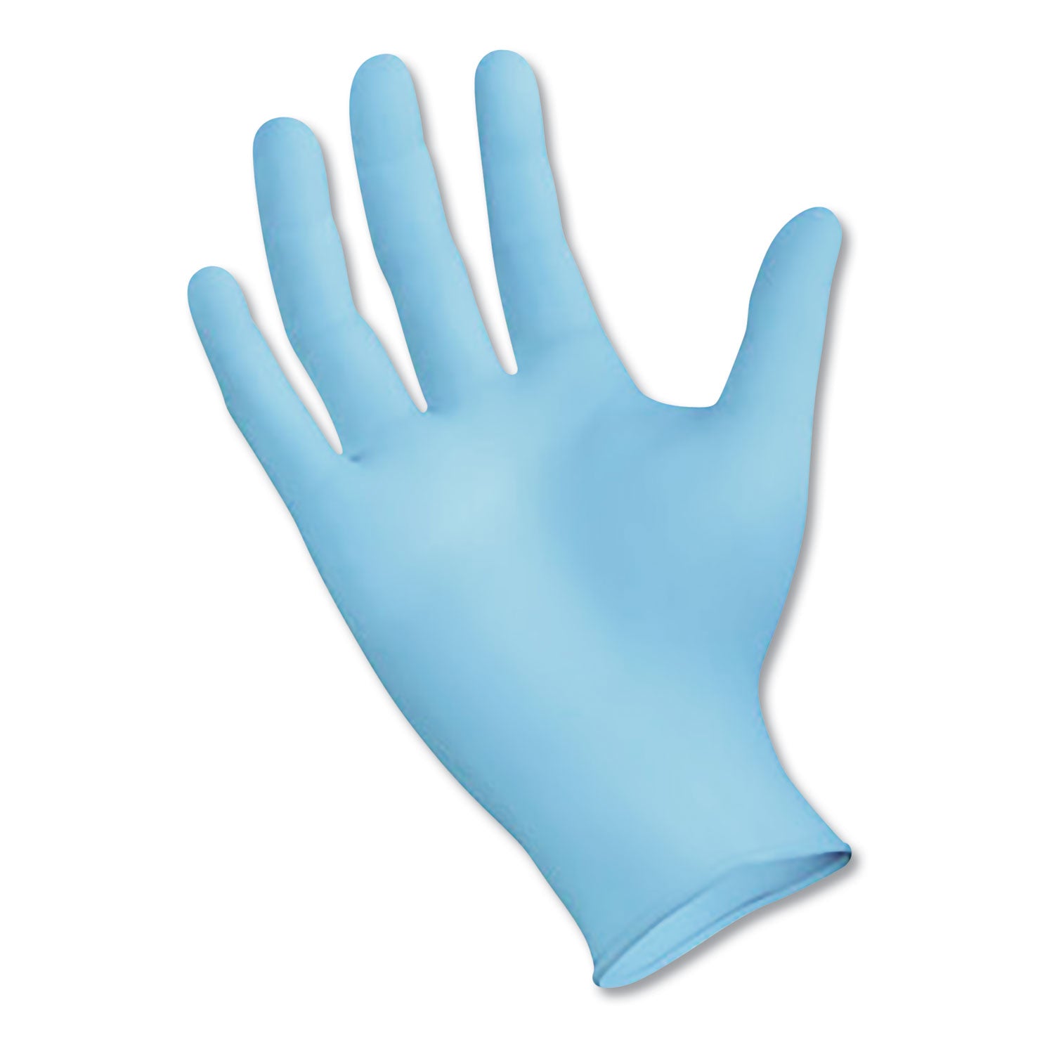 Disposable Examination Nitrile Gloves, Medium, Blue, 5 mil, 100/Box - 1