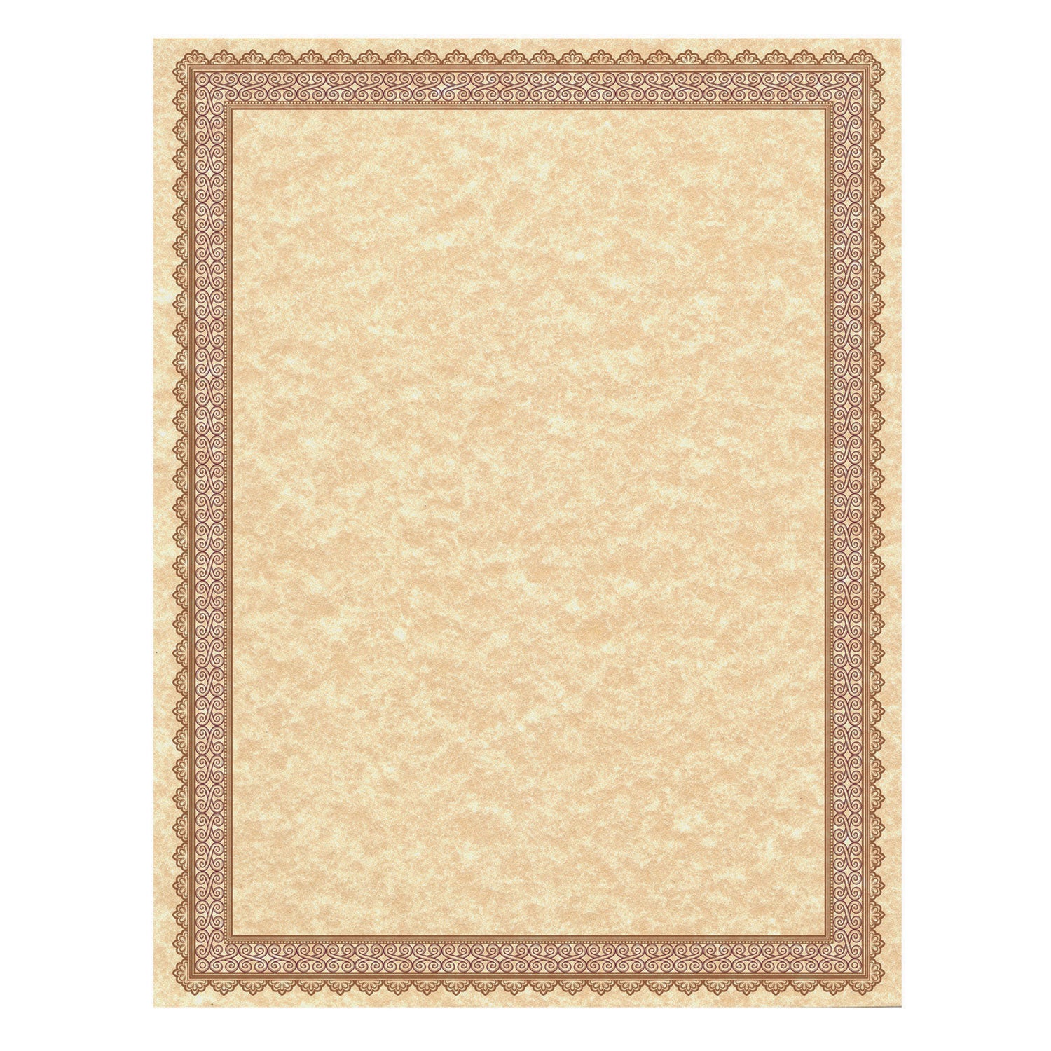 parchment-certificates-vintage-85-x-11-copper-with-burgundy-gold-foil-border-50-pack_sou91350 - 1