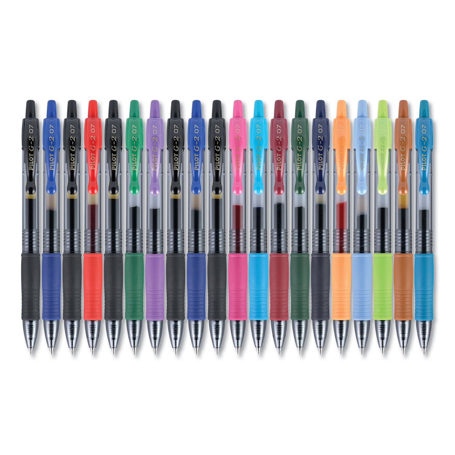 G2 Premium Gel Pen, Retractable, Fine 0.7 mm, Assorted Ink and Barrel Colors, 20/Pack -