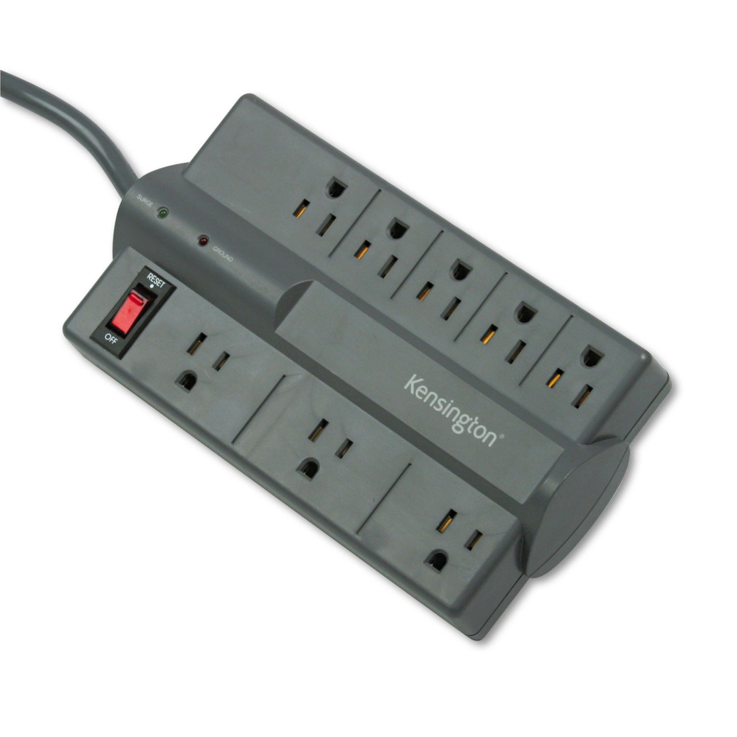 Guardian Premium Surge Protector, 8 AC Outlets, 6 ft Cord, 1,080 J, Gray -