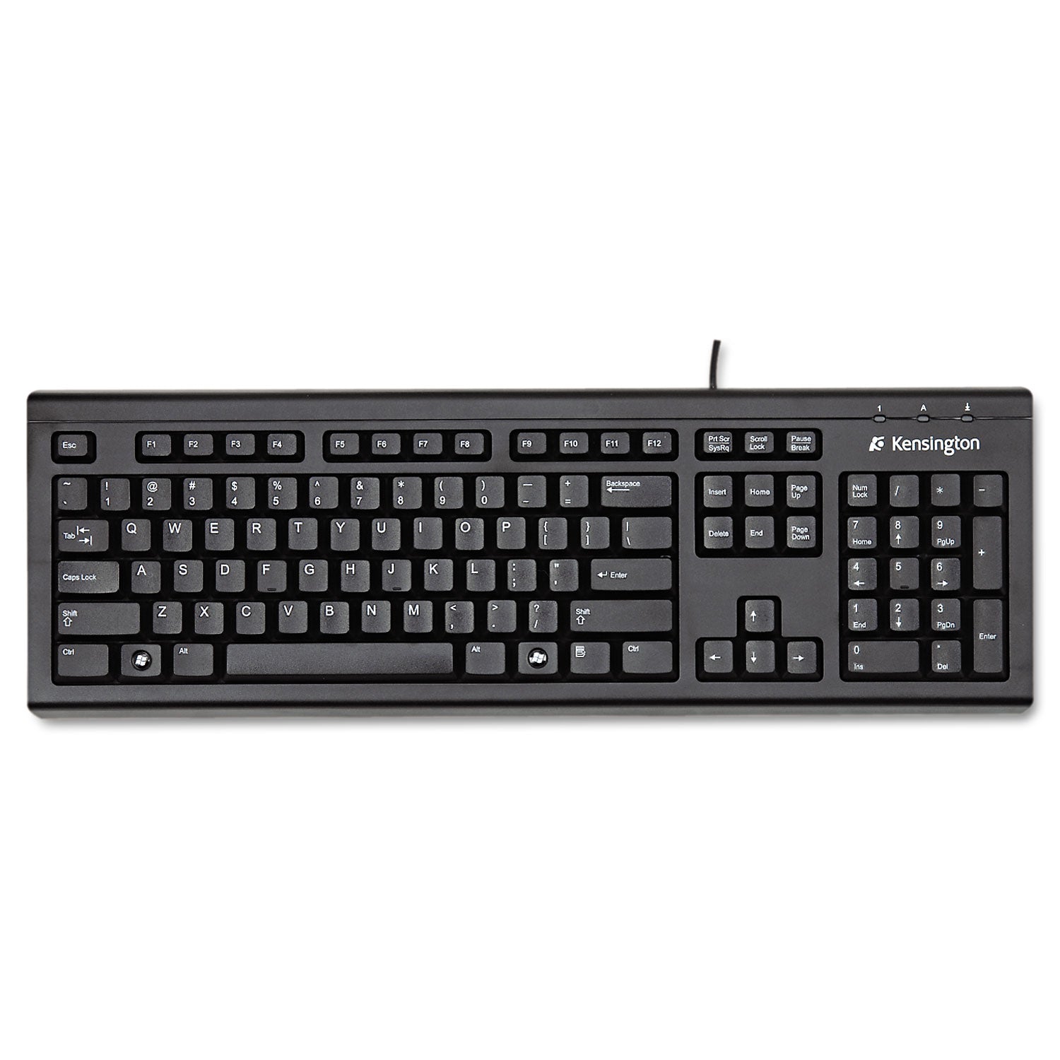 Keyboard for Life Slim Spill-Safe Keyboard, 104 Keys, Black -