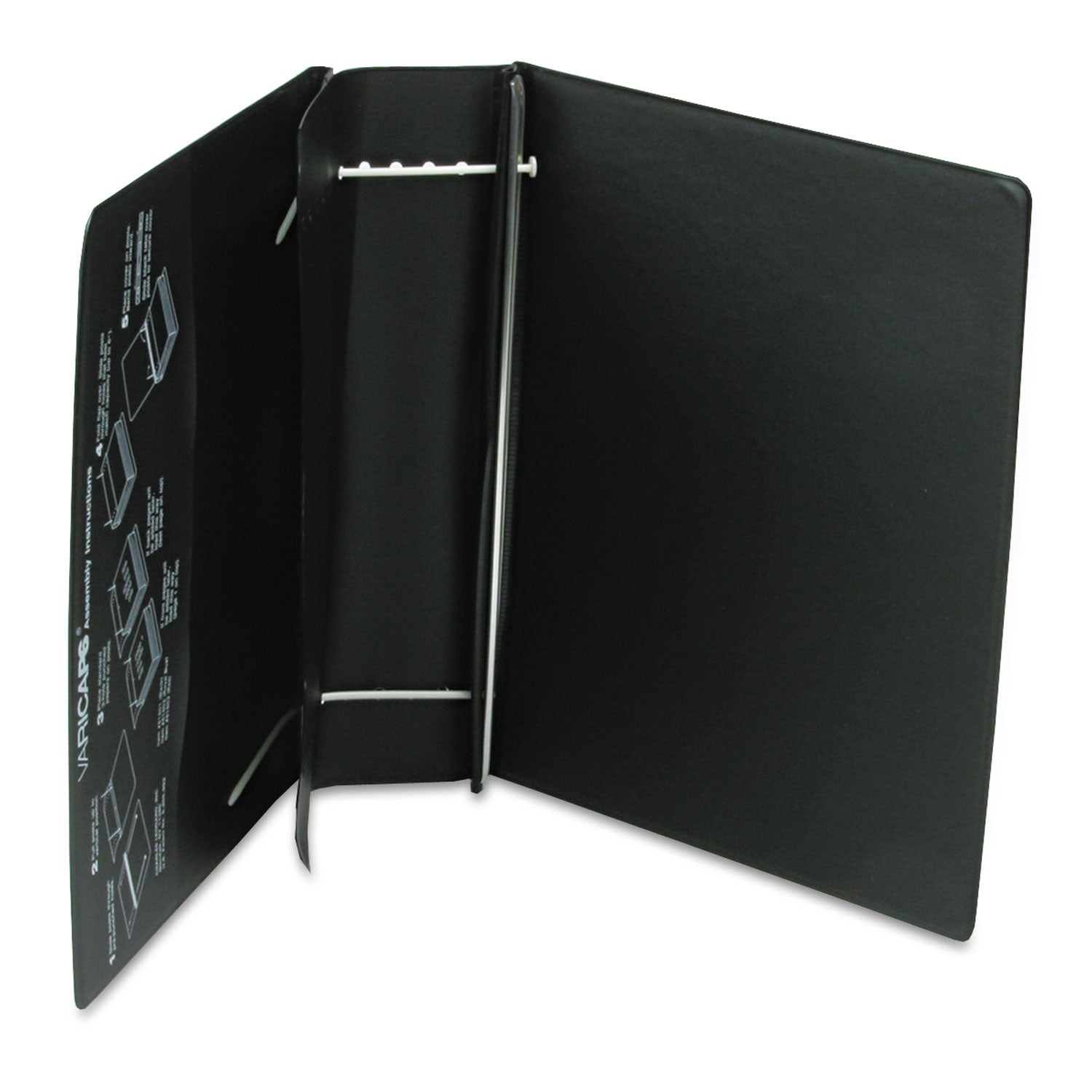VariCap Expandable Binder, 2 Posts, 6" Capacity, 11 x 8.5, Black -