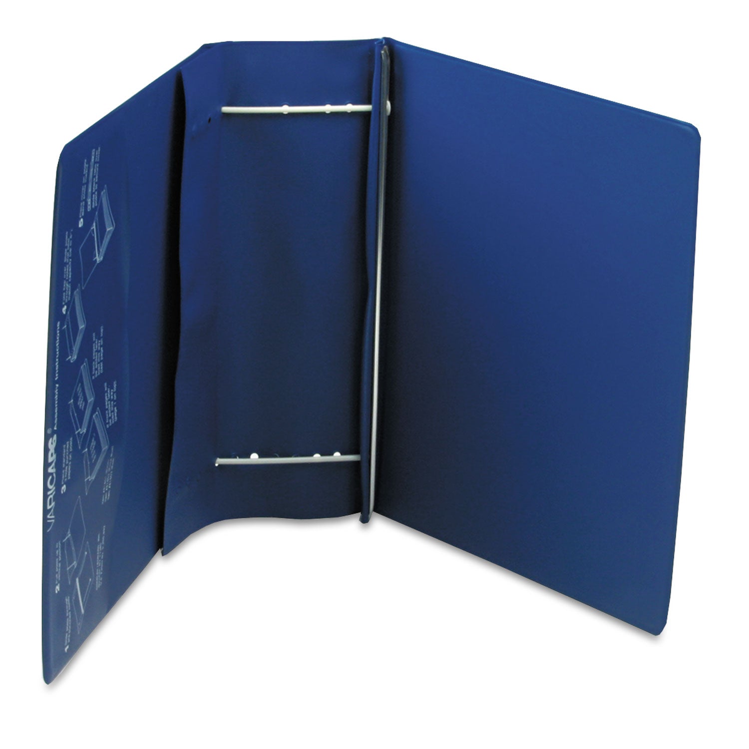VariCap Expandable Binder, 2 Posts, 6" Capacity, 11 x 8.5, Blue -