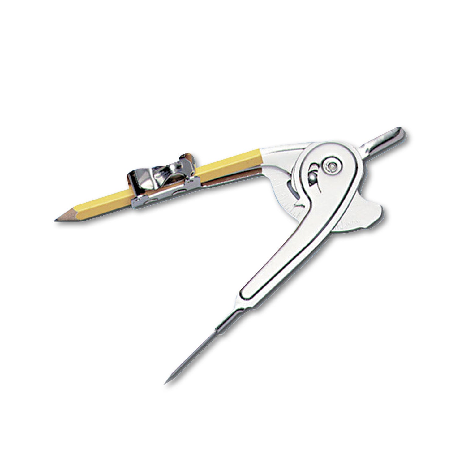 Ball Bearing Compass with Traditional Pointed Tip, 12" Maximum Diameter, Metal, Dozen -