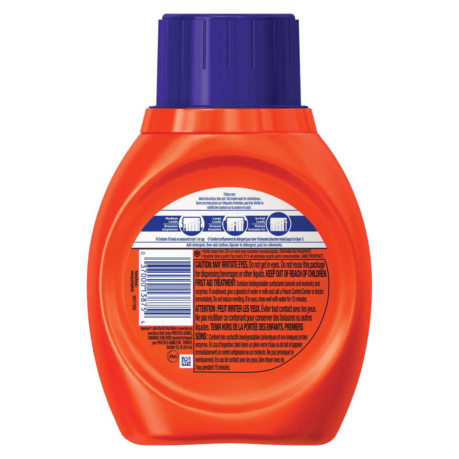Liquid Laundry Detergent, Original, 25 oz Bottle, 6/Each -
