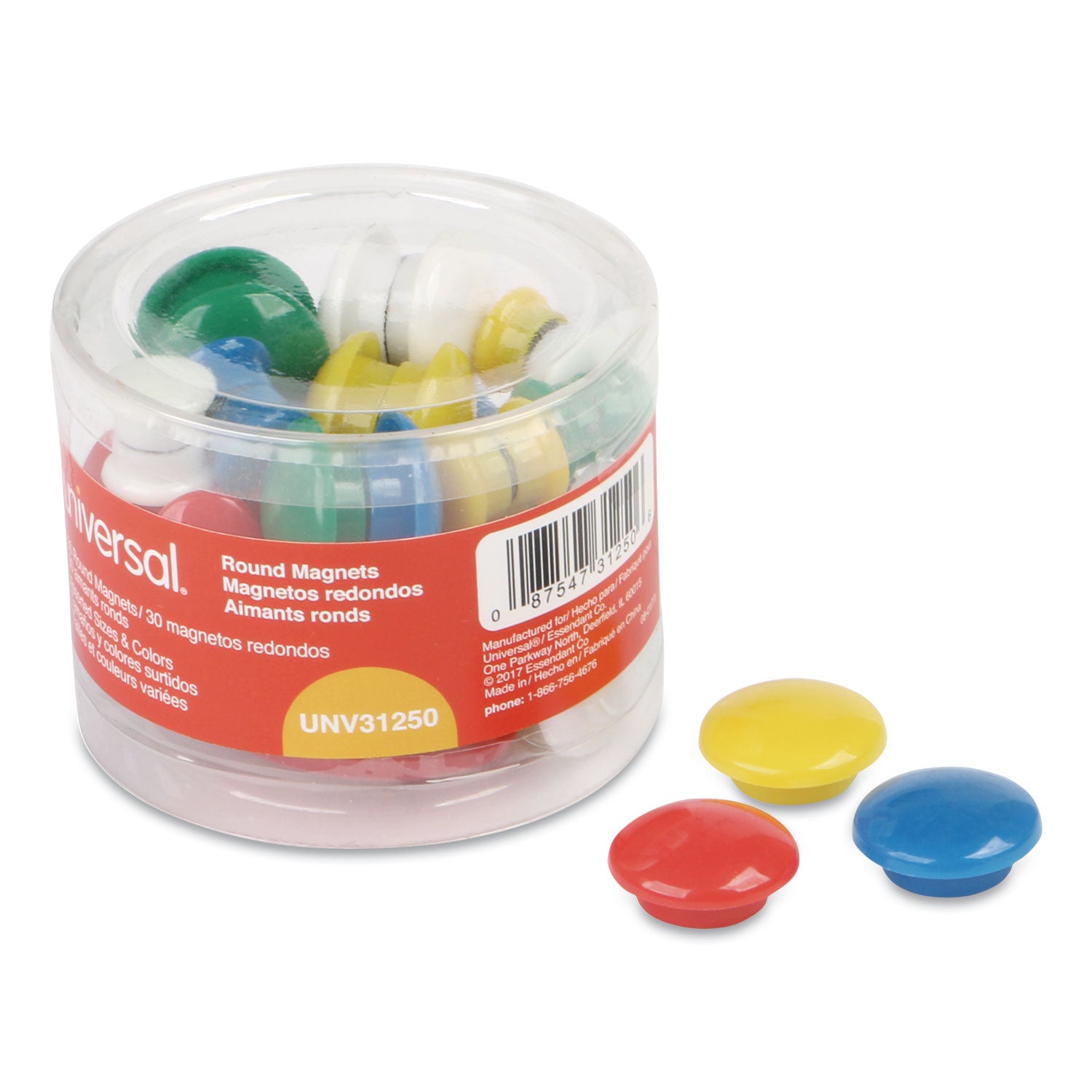 assorted-magnets-circles-assorted-colors-063-1-163-diameters-30-pack_unv31250 - 1