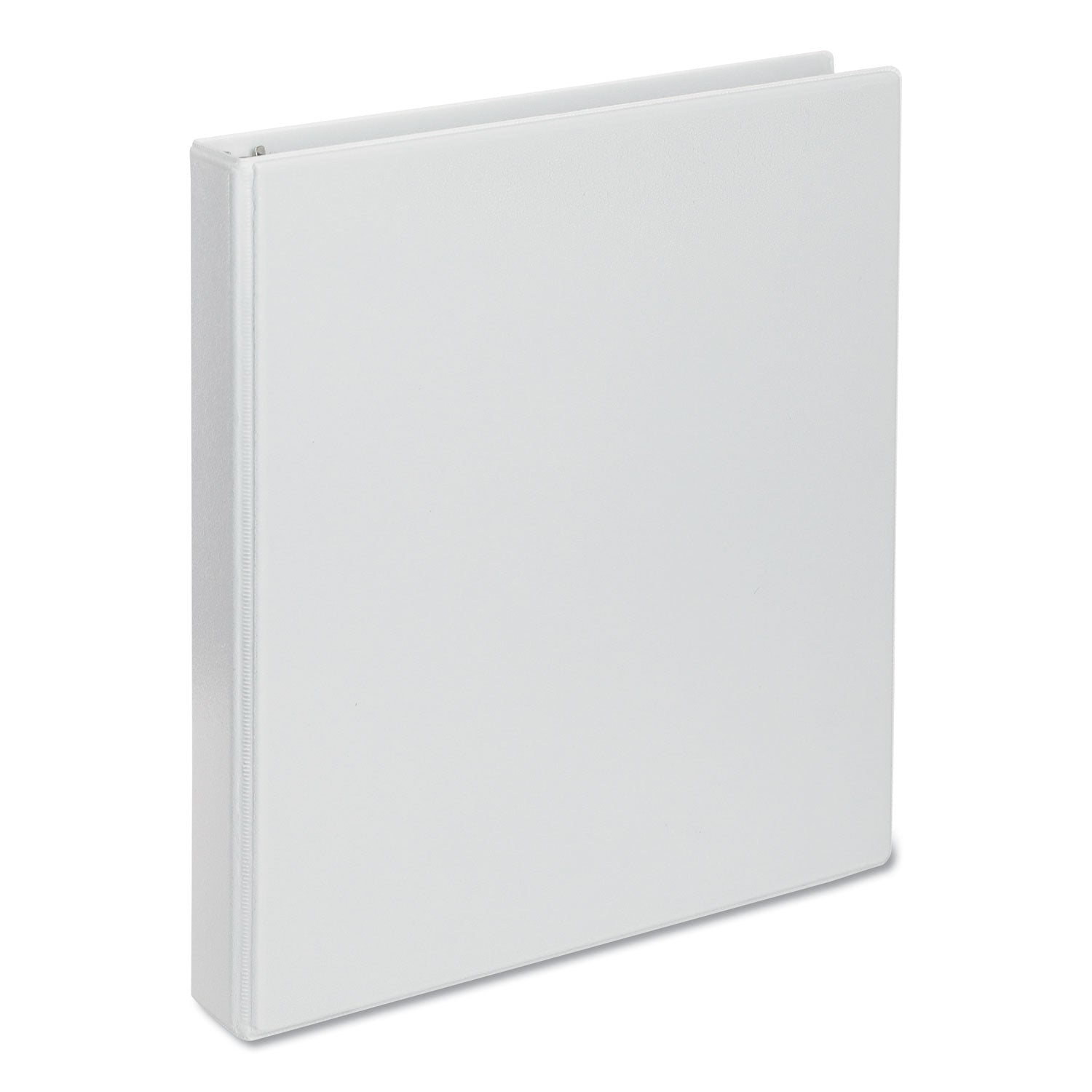 Deluxe Round Ring View Binder, 3 Rings, 1" Capacity, 11 x 8.5, White -