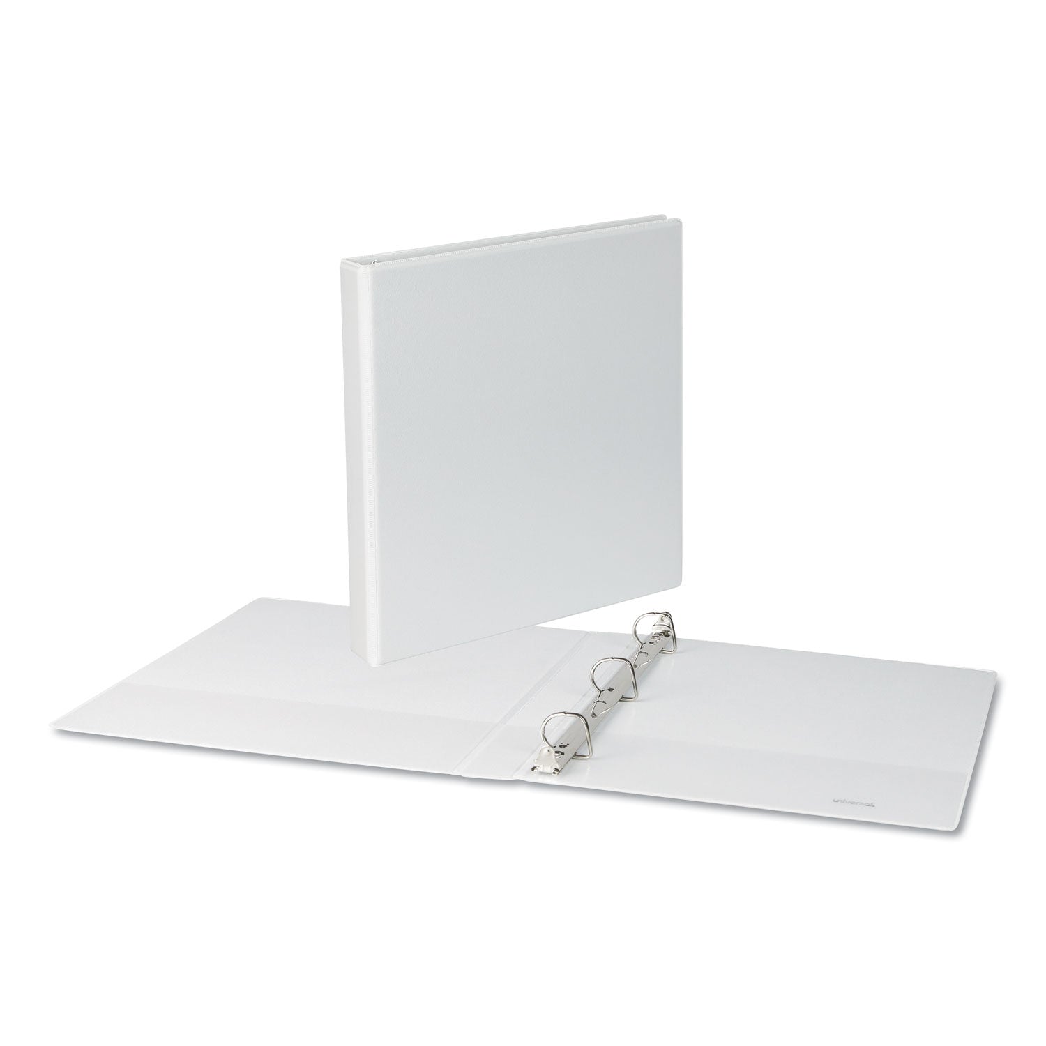 Slant D-Ring View Binder, 3 Rings, 1" Capacity, 11 x 8.5, White, 4/Pack -