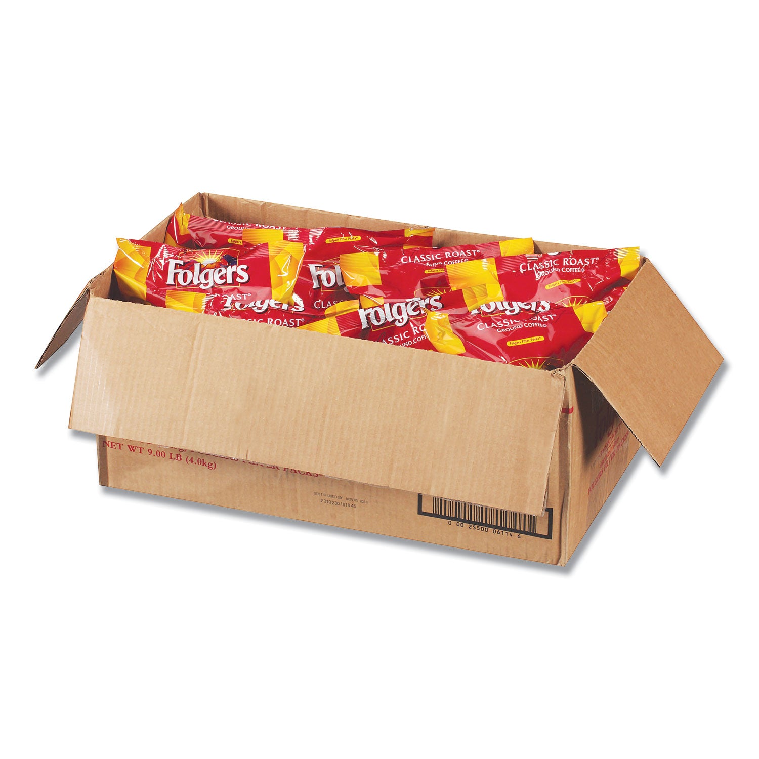 Coffee Filter Packs, Classic Roast, .9oz, 160/Carton -