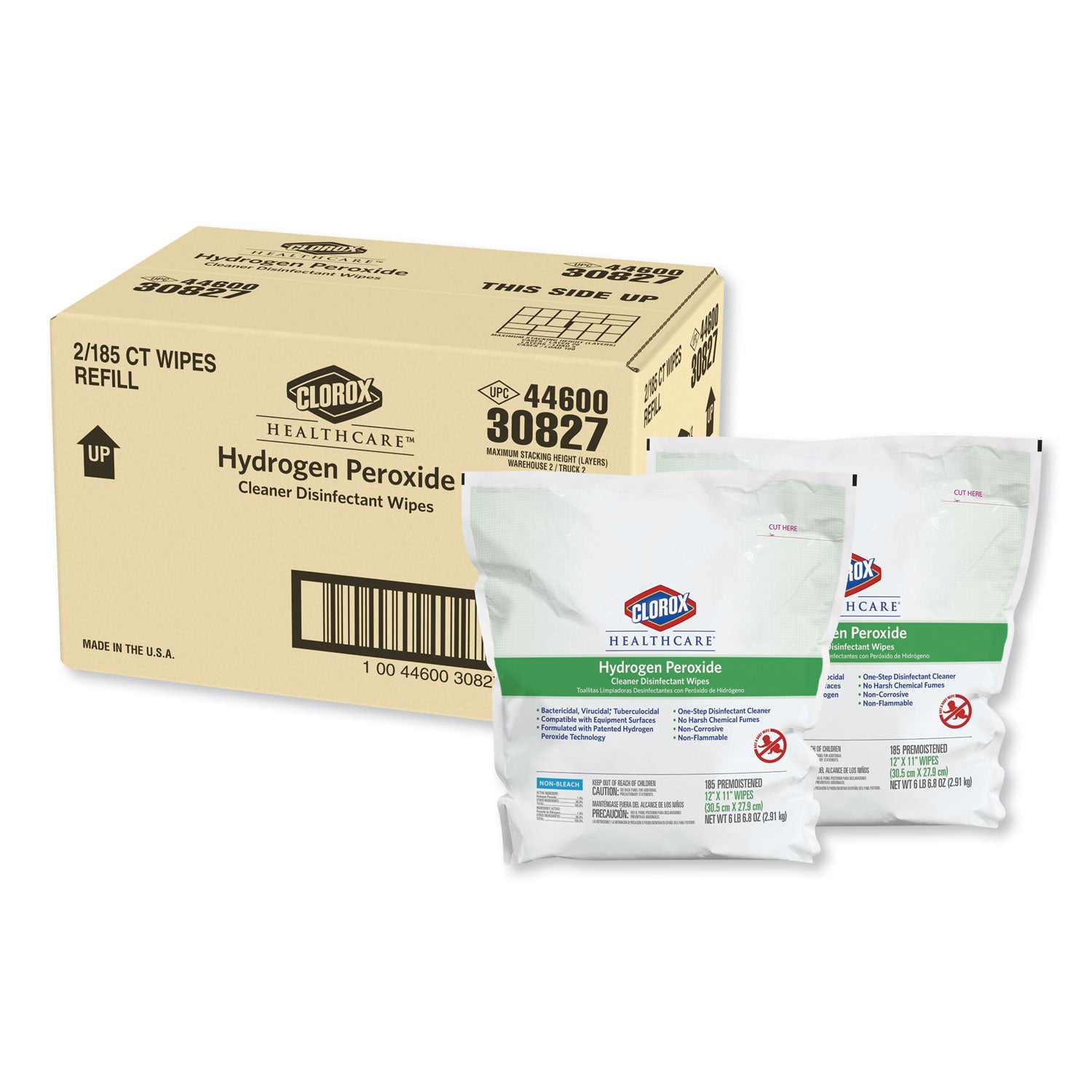 hydrogen-peroxide-cleaner-disinfectant-wipes-12-x-11-unscented-white-185-pack-2-packs-carton_clo30827 - 1