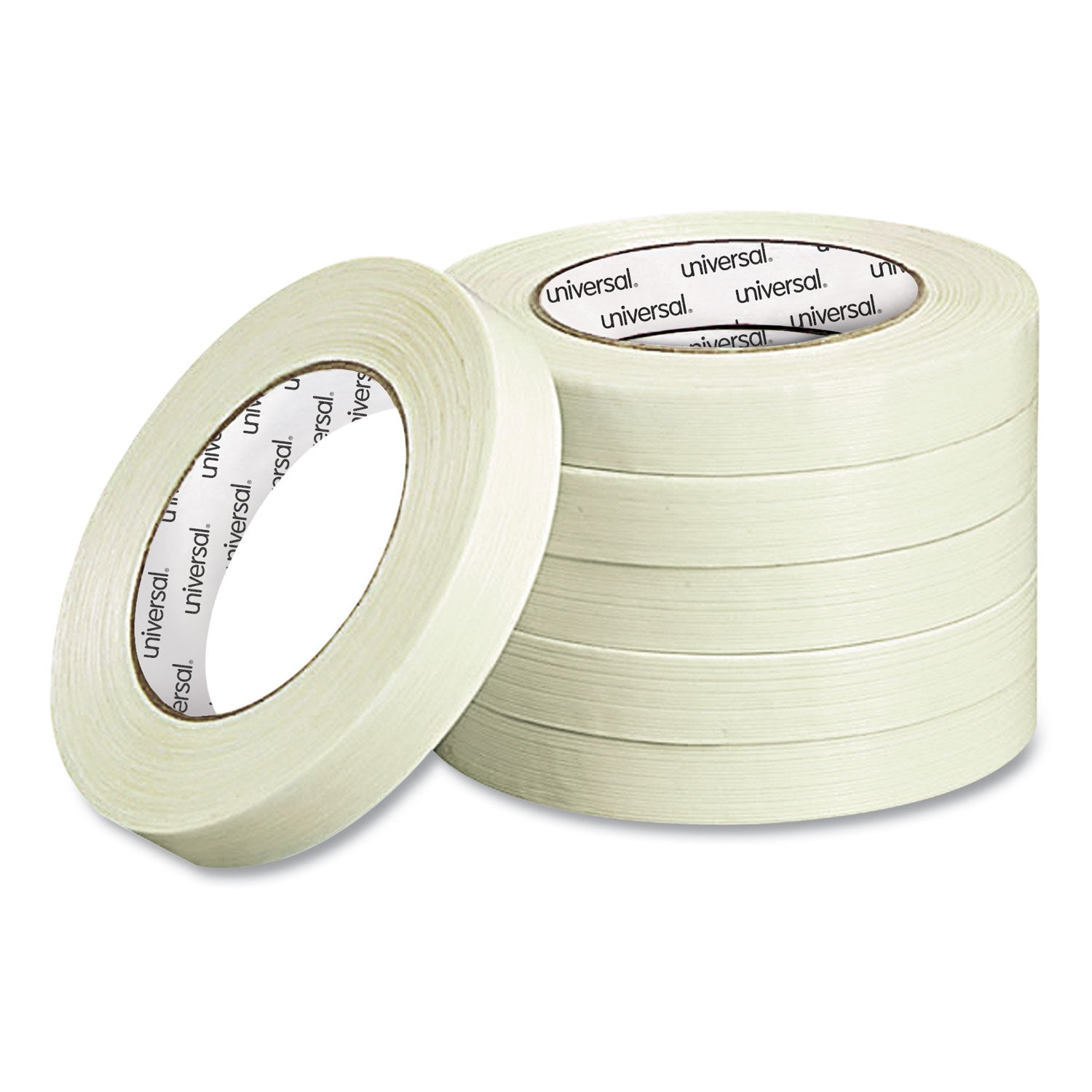 190# Medium Grade Filament Tape, 3" Core, 18 mm x 54.8 m, Clear -