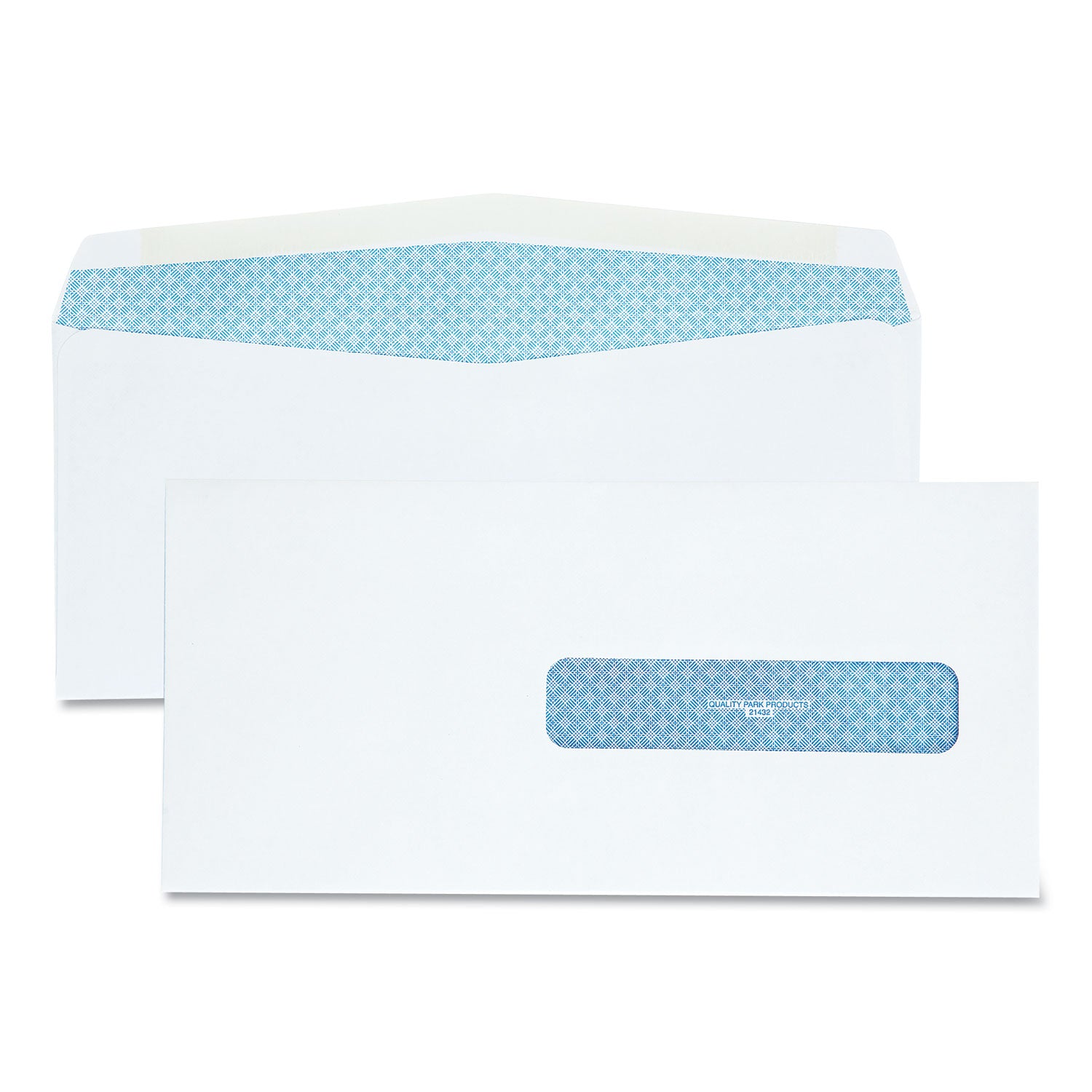 Security Tinted Insurance Claim Form Envelope, Address Window, Commercial Flap, Gummed Closure, 4.5 x 9.5, White, 500/Box -