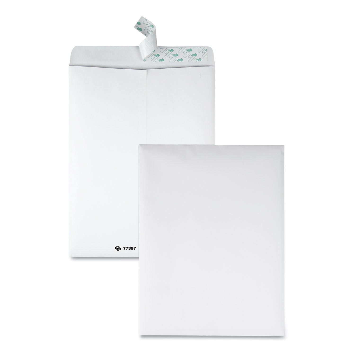 Tech-No-Tear Catalog Envelope, Paper Exterior, #13 1/2, Cheese Blade Flap, Self-Adhesive Closure, 10 x 13, White, 100/Box -