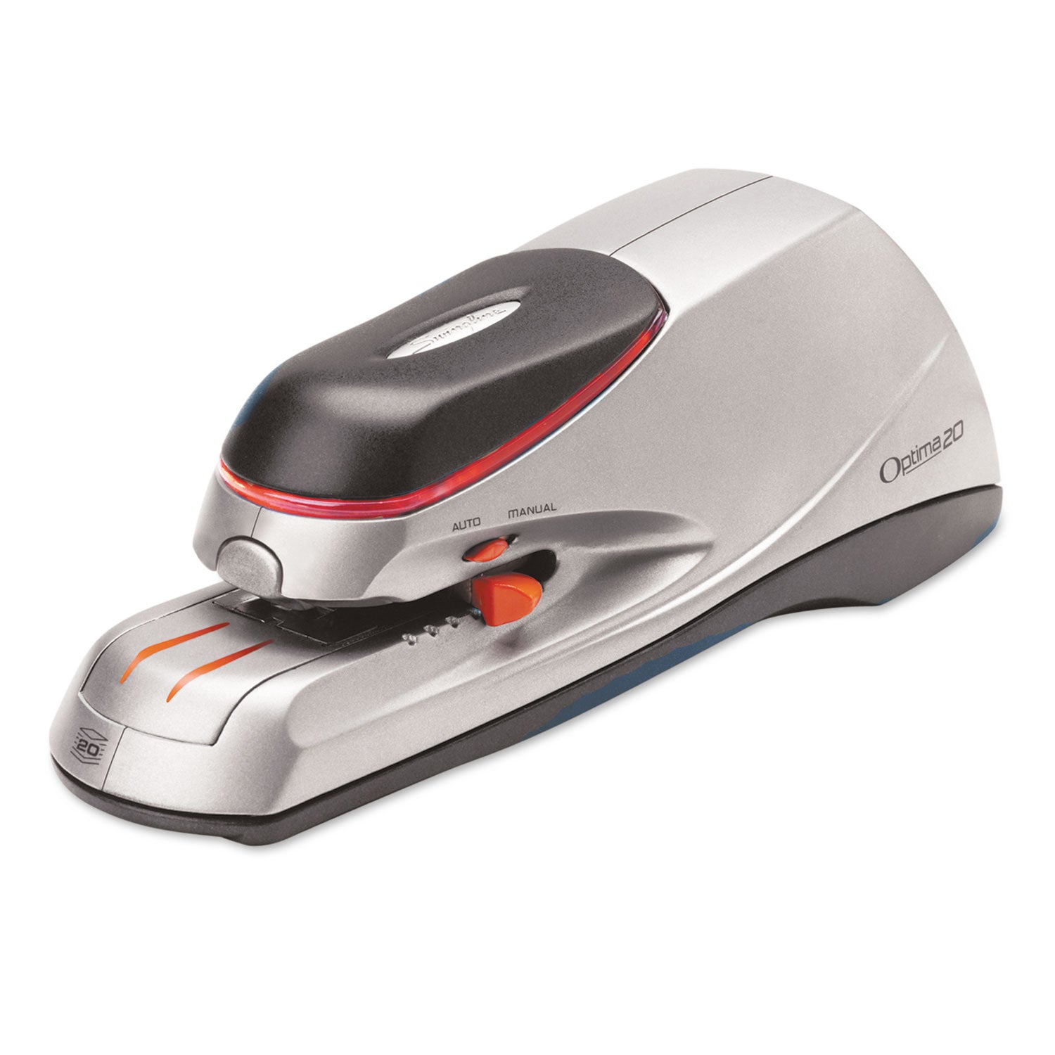 Optima 20 Electric Stapler, 20-Sheet Capacity, Silver -