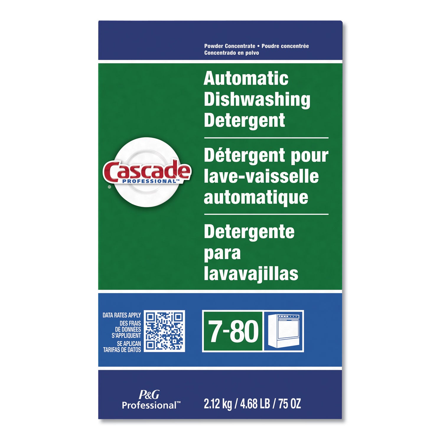 Automatic Dishwasher Detergent Powder, Fresh Scent, 75 oz Box -