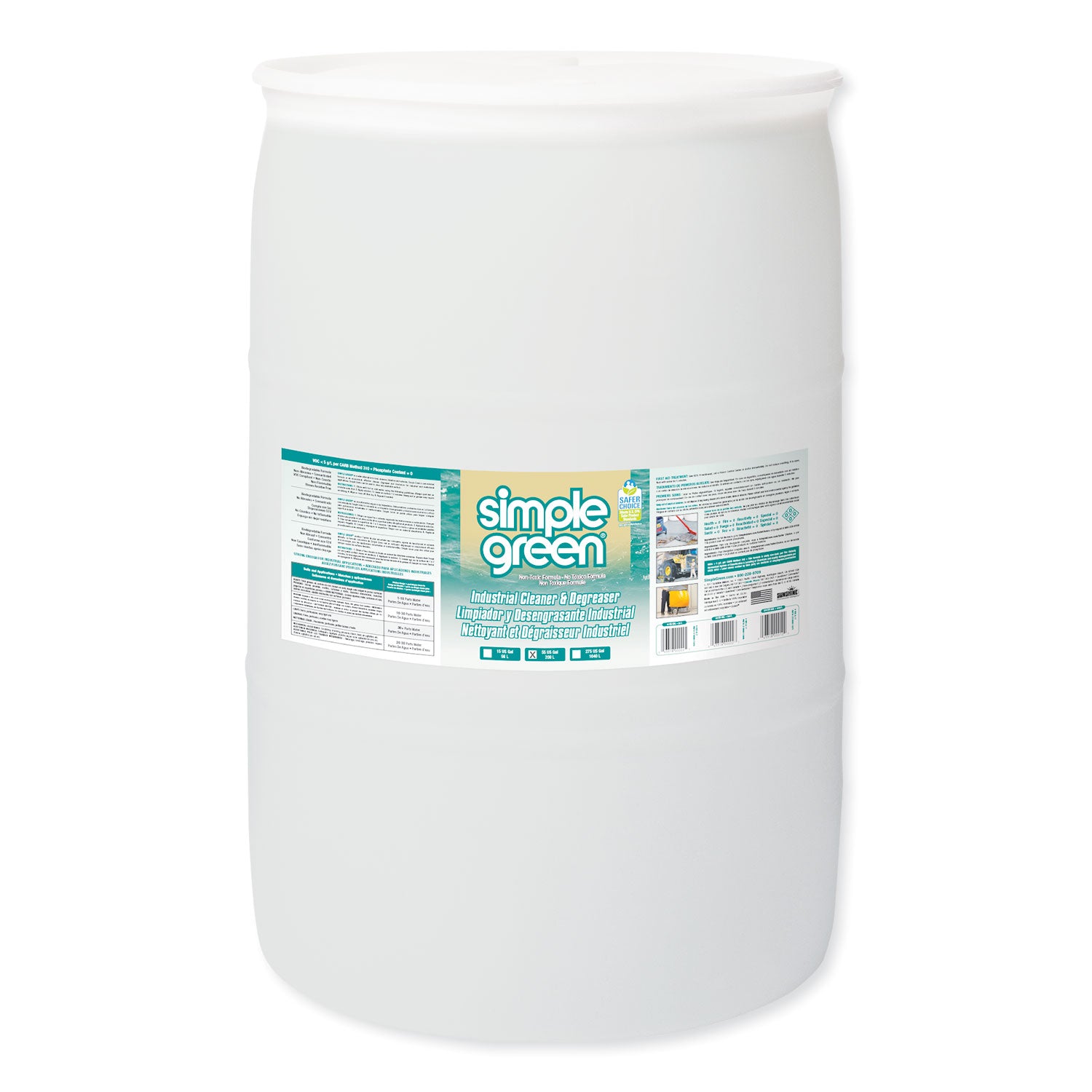 Industrial Cleaner and Degreaser, Concentrated, 55 gal Drum -