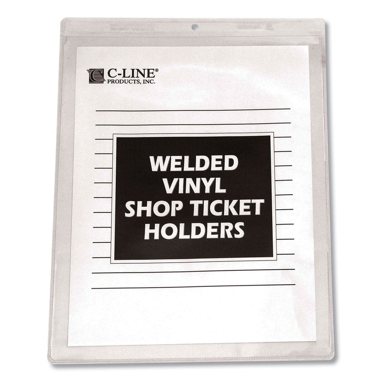 Clear Vinyl Shop Ticket Holders, Both Sides Clear, 50 Sheets, 9 x 12, 50/Box -
