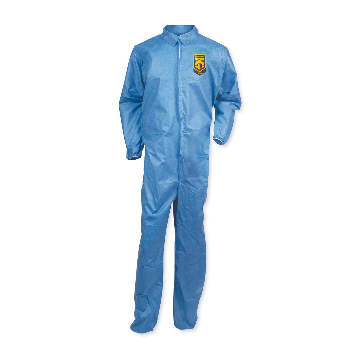 A20 Coveralls, MICROFORCE Barrier SMS Fabric, 2X-Large, Blue, 24/Carton -