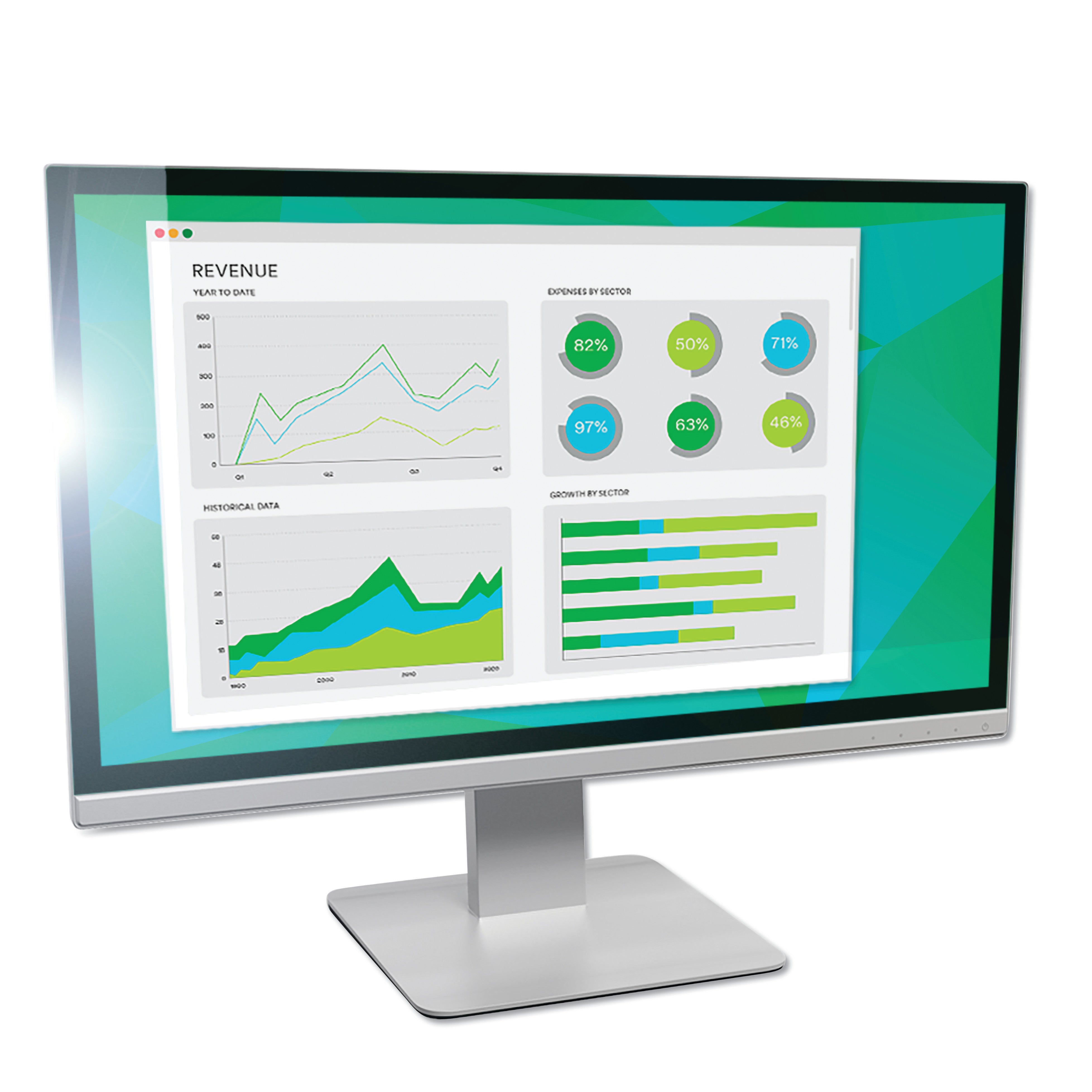 Antiglare Frameless Filter for 21.5" Widescreen Flat Panel Monitor, 16:9 Aspect Ratio -