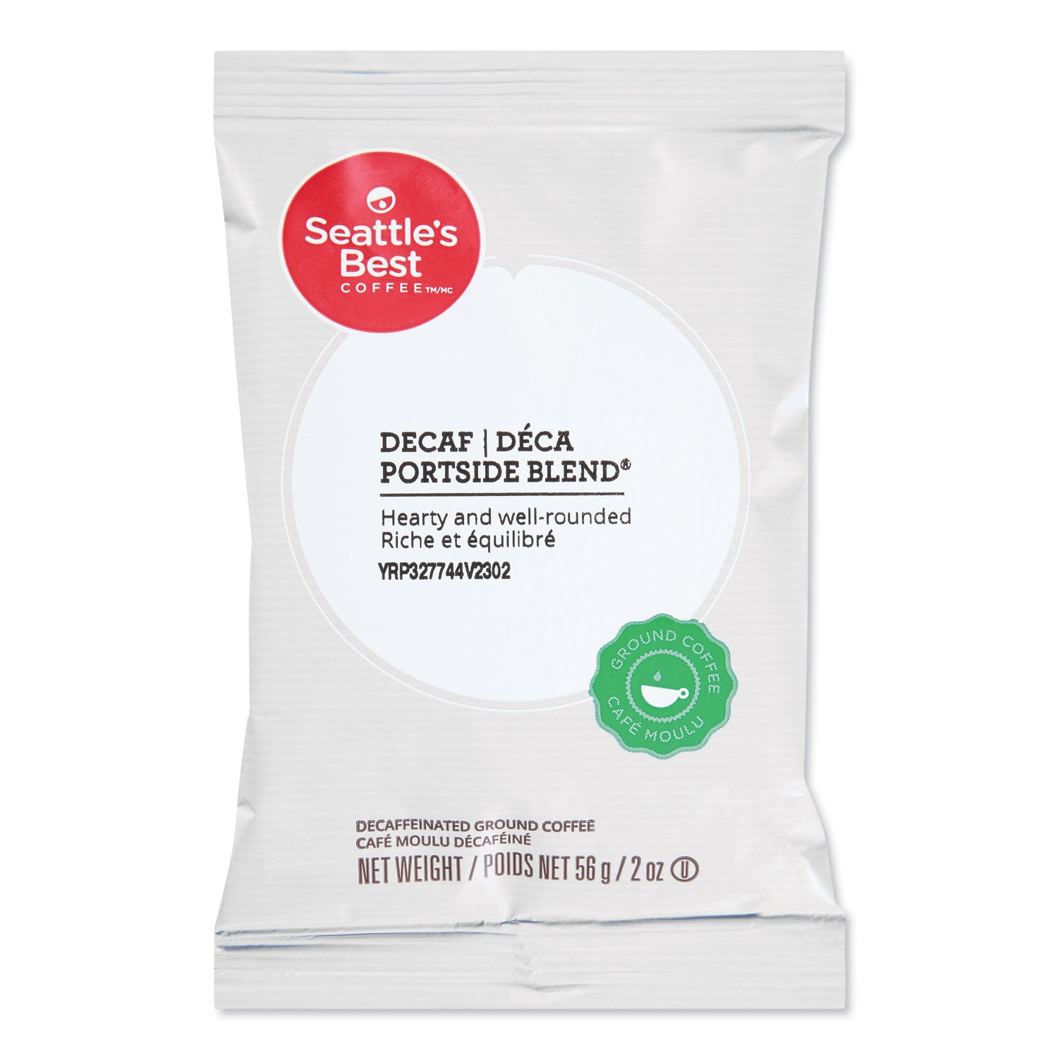 Premeasured Coffee Packs, Decaf Portside Blend, 2 oz Packet, 18/Box -
