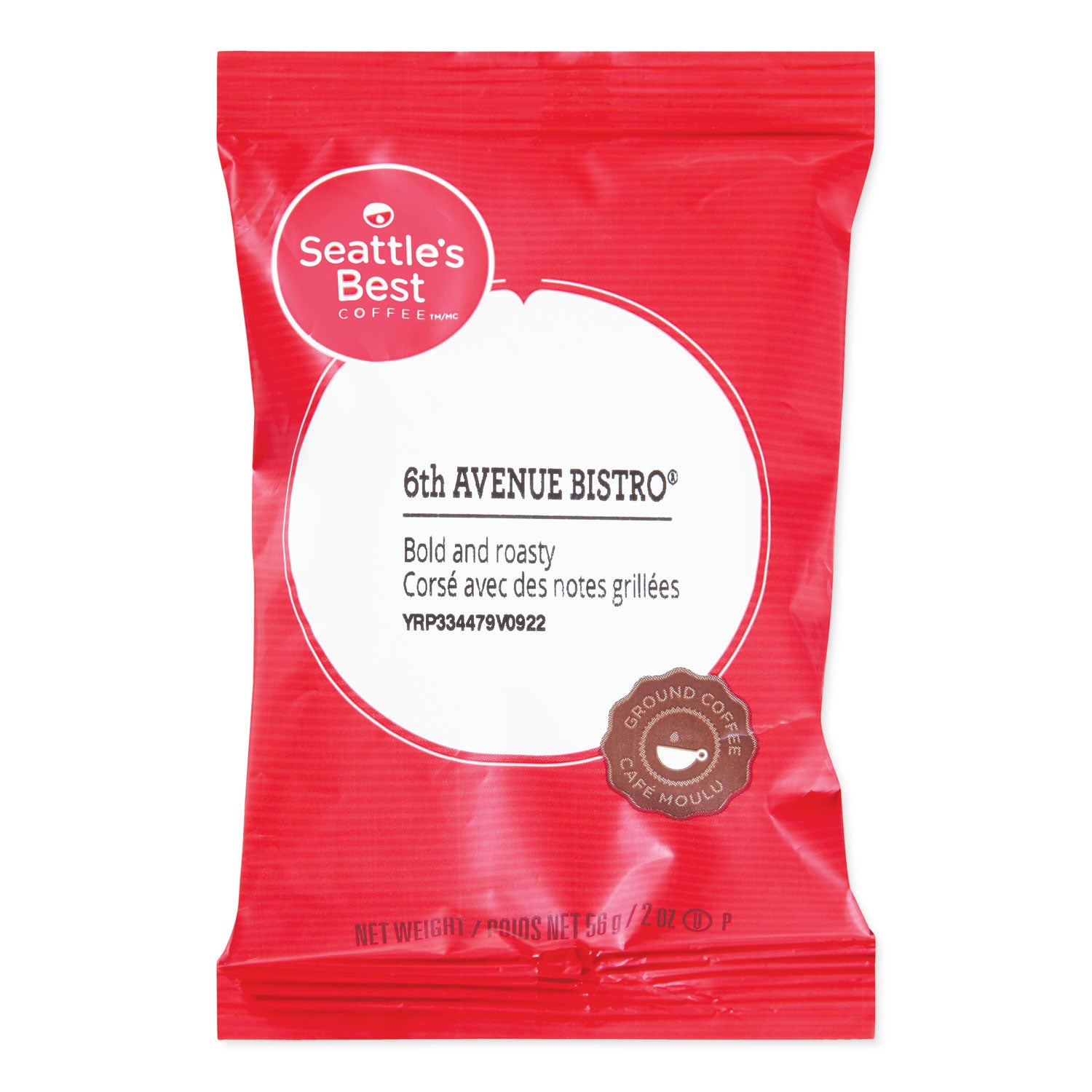Premeasured Coffee Packs, 6th Avenue Bistro, 2 oz Packet, 18/Box -