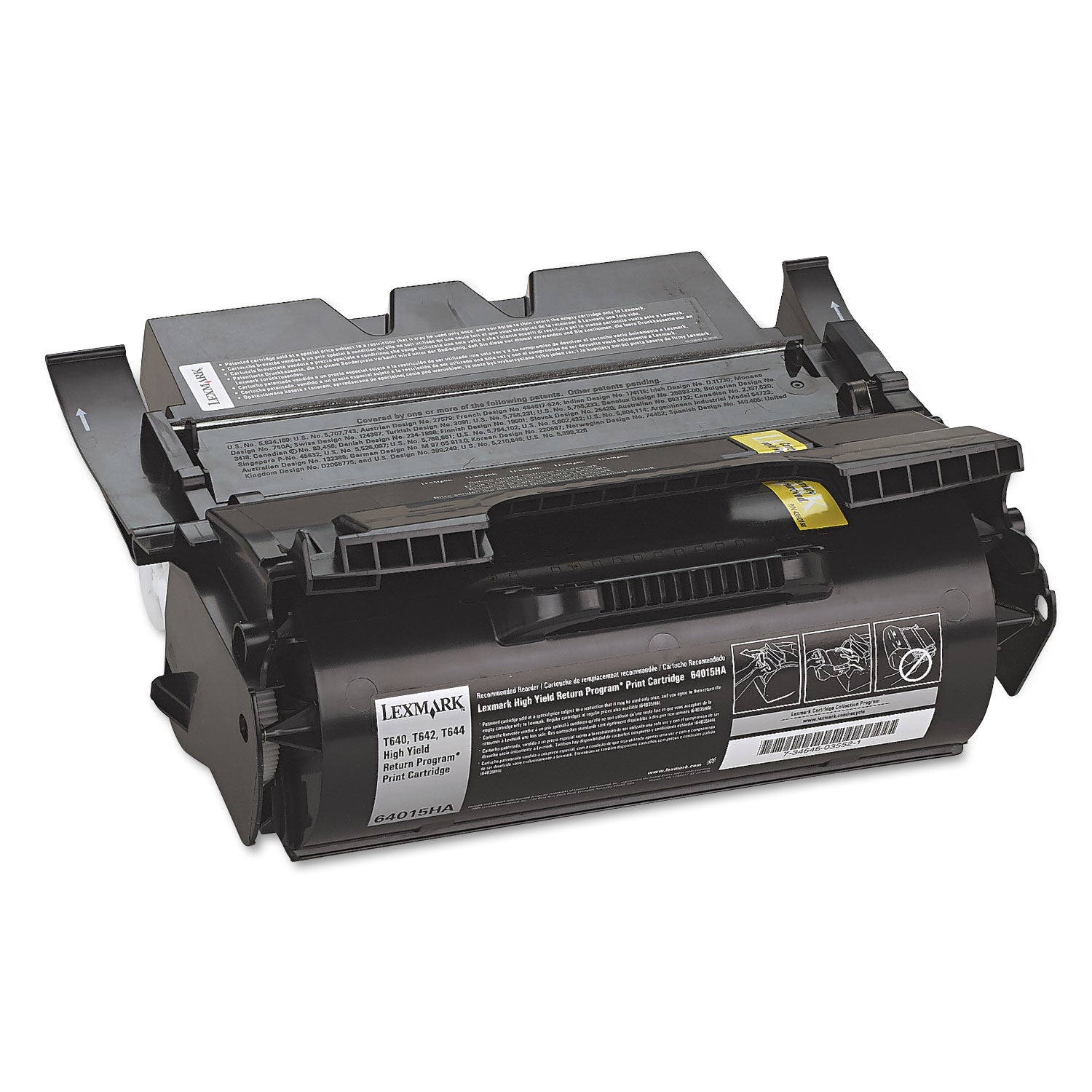 64015HA Return Program High-Yield Toner, 21,000 Page-Yield, Black -