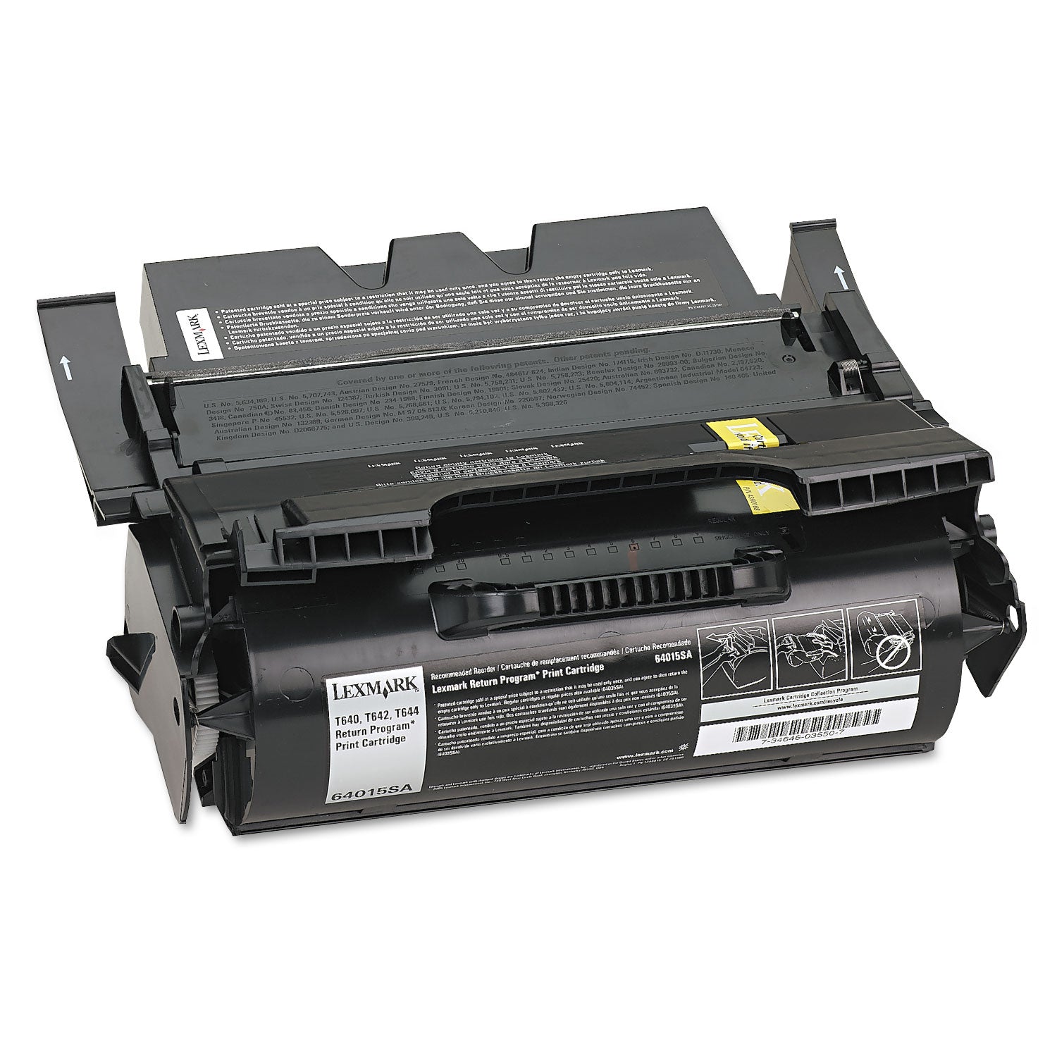 64015SA Return Program Toner, 6,000 Page-Yield, Black -
