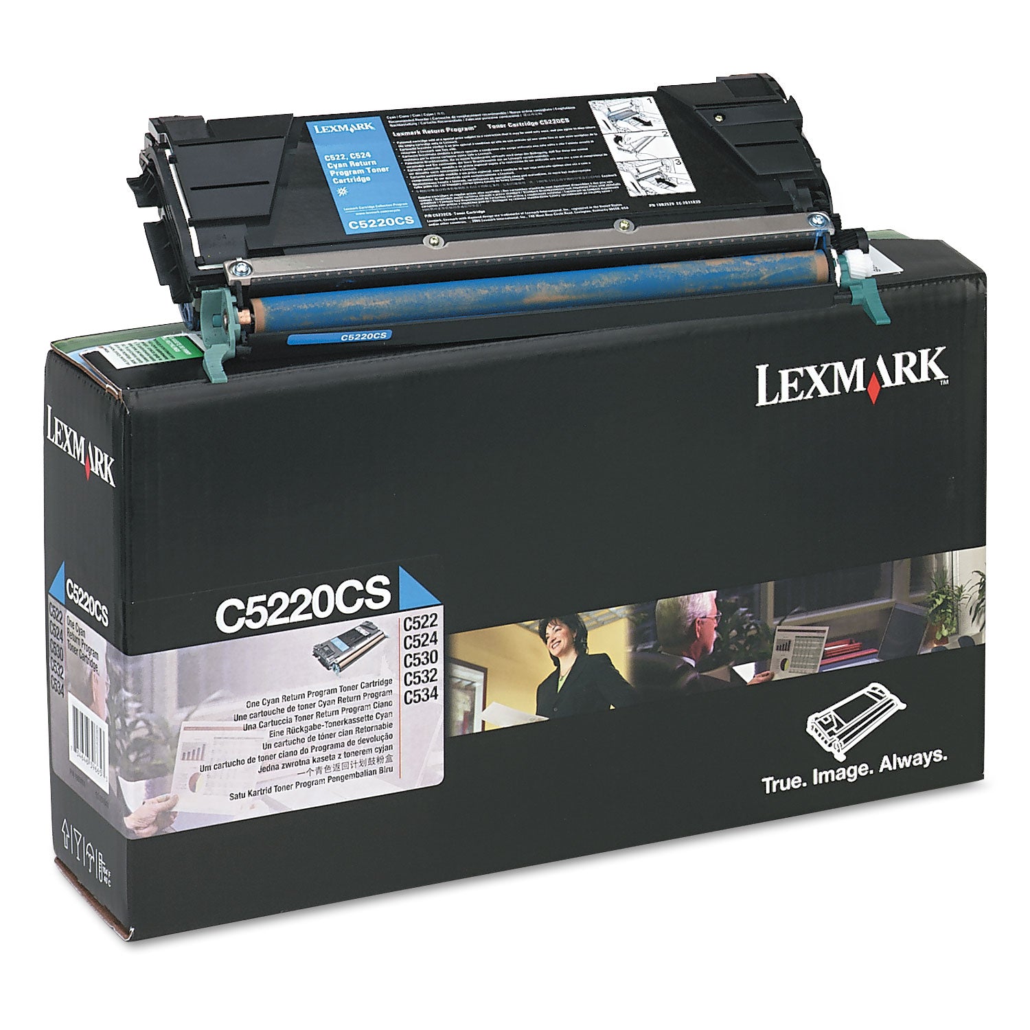 C5220CS Return Program Toner, 3,000 Page-Yield, Cyan -