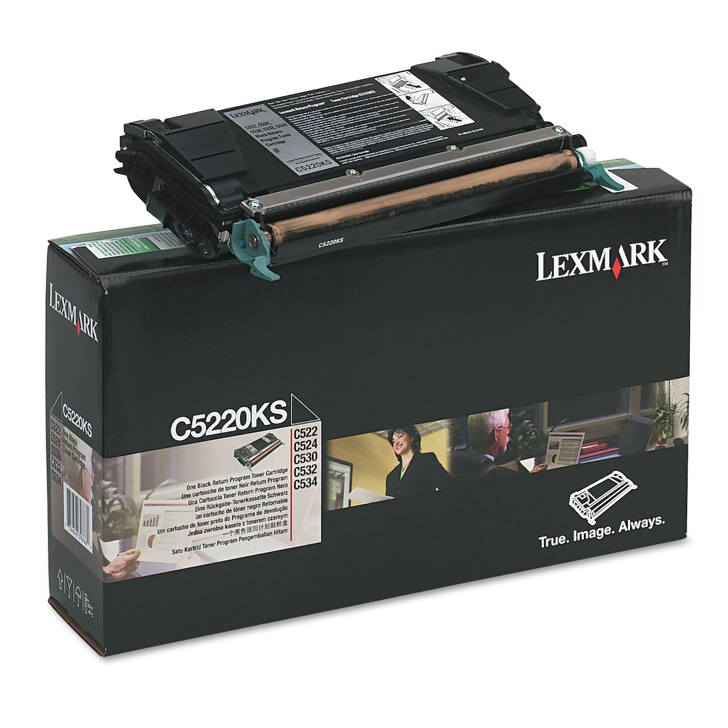 C5220KS Return Program Toner, 4,000 Page-Yield, Black -