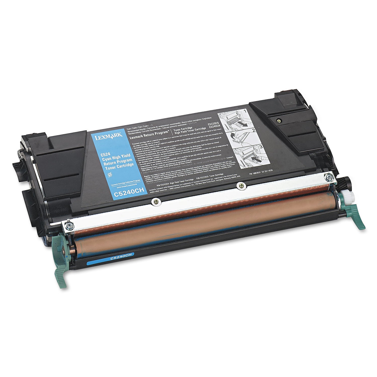 C5240CH Return Program High-Yield Toner, 5,000 Page-Yield, Cyan -