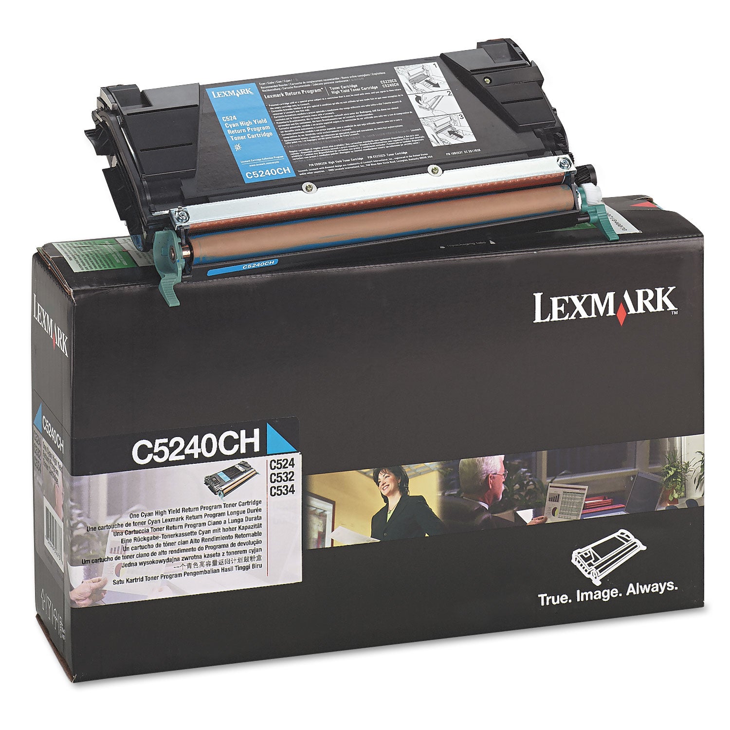 C5240CH Return Program High-Yield Toner, 5,000 Page-Yield, Cyan -