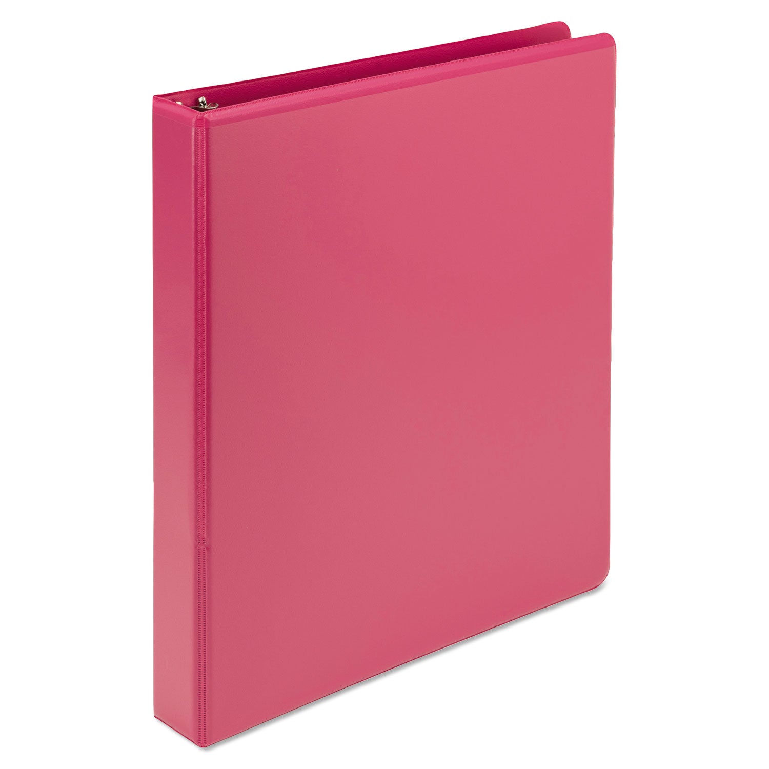 Earths Choice Plant-Based Durable Fashion View Binder, 3 Rings, 1" Capacity, 11 x 8.5, Berry, 2/Pack -