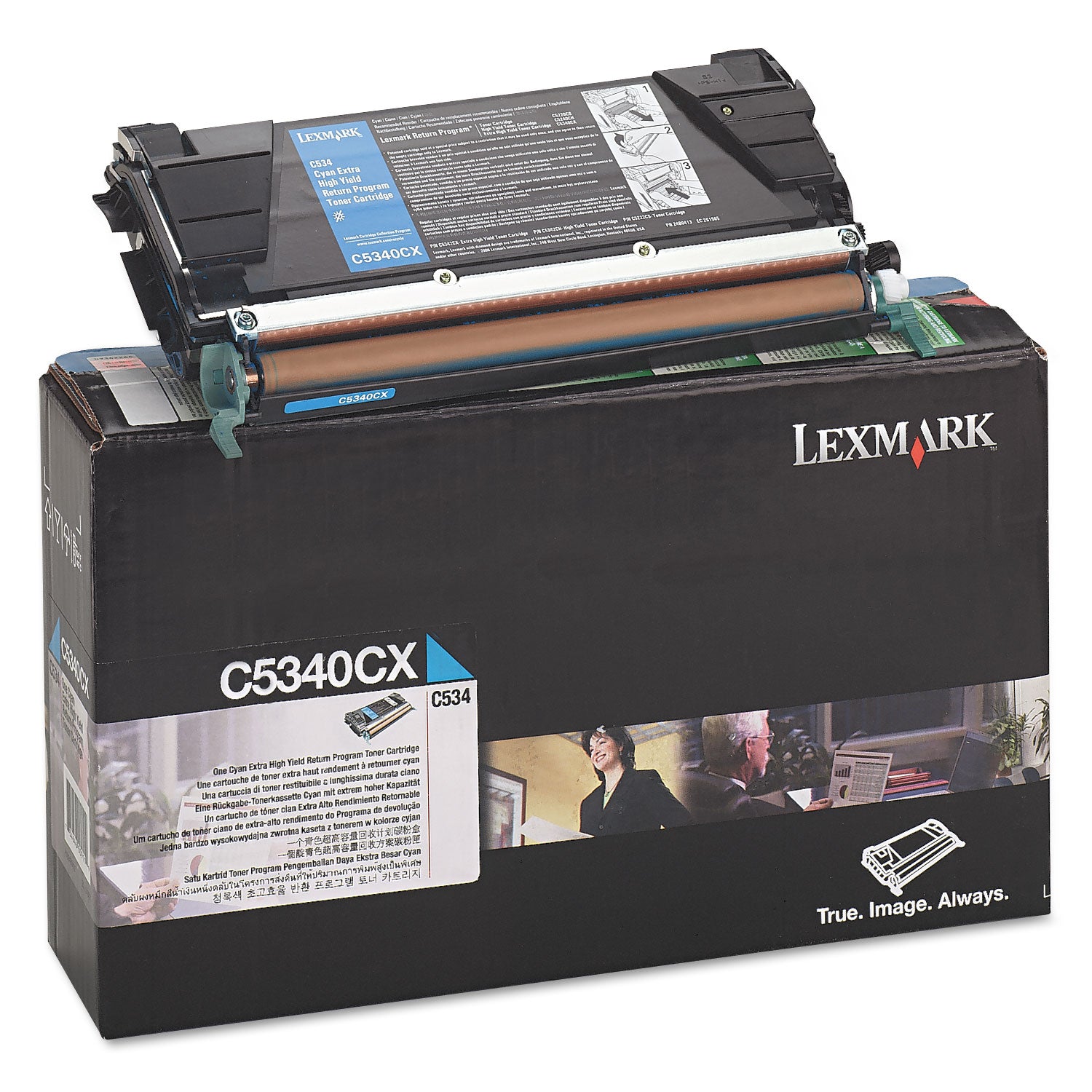 C5340CX Return Program Extra High-Yield Toner, 7,000 Page-Yield, Cyan - 2