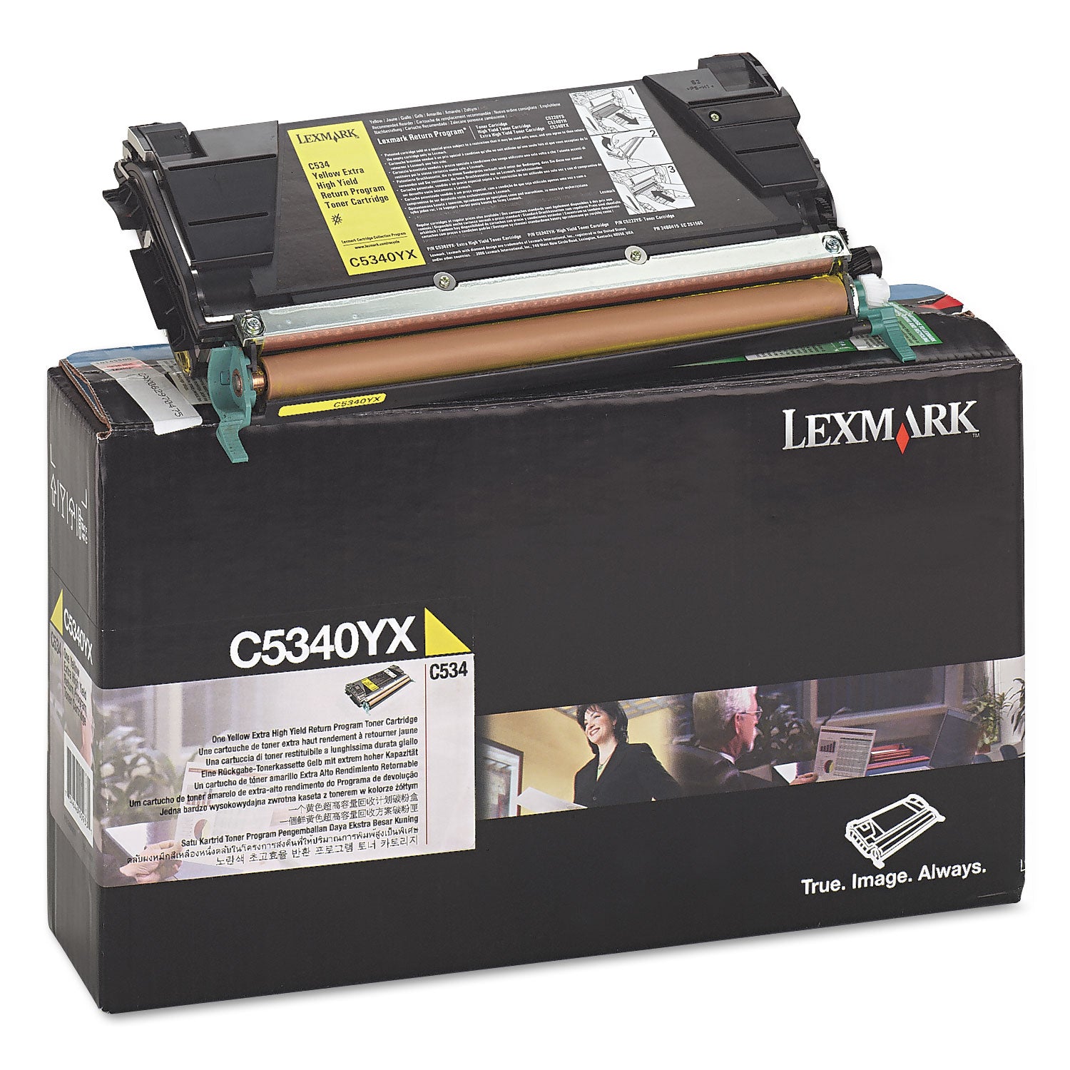 C5340YX Return Program High-Yield Toner, 7,000 Page-Yield, Yellow - 2