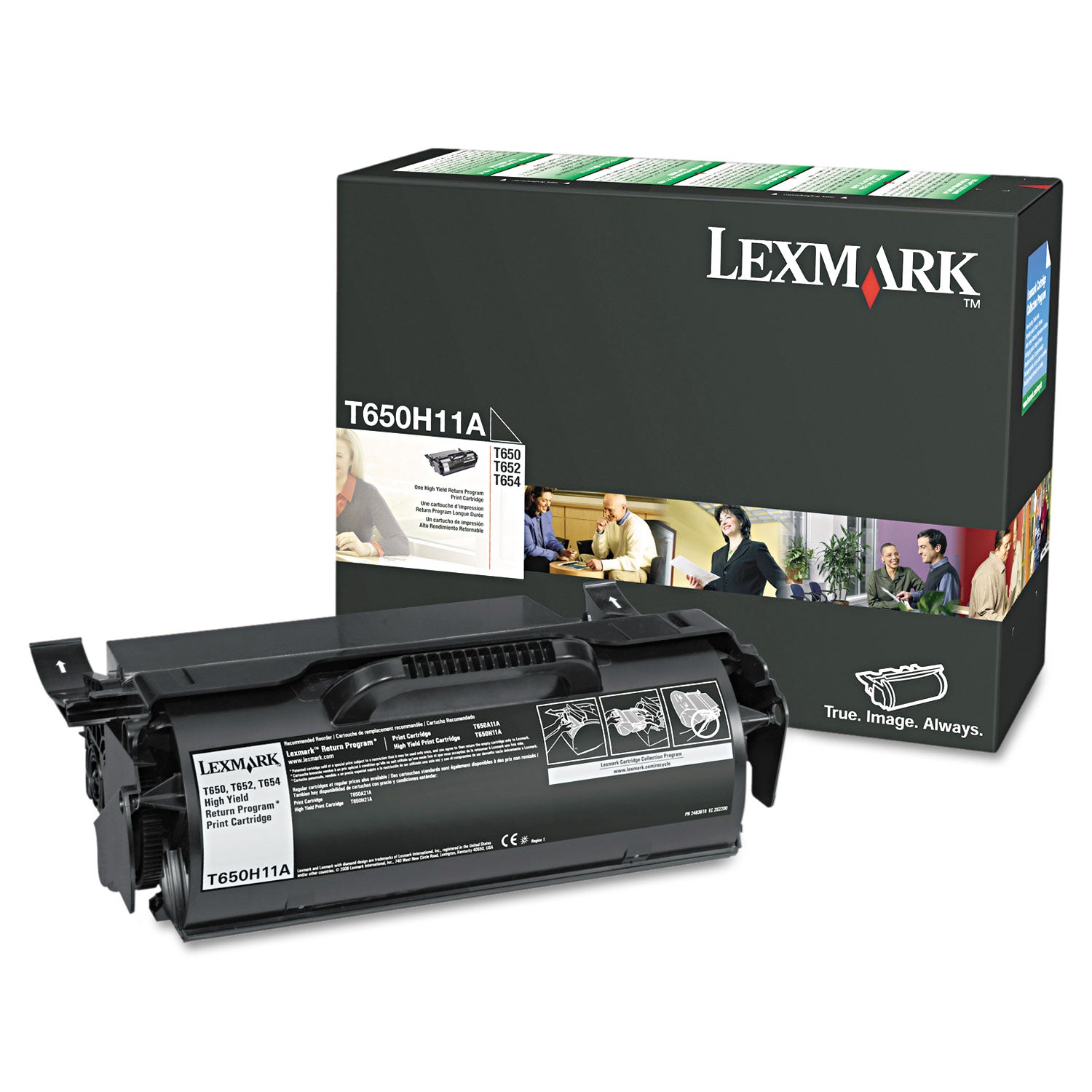 T650H11A Return Program High-Yield Toner, 25,000 Page-Yield, Black -