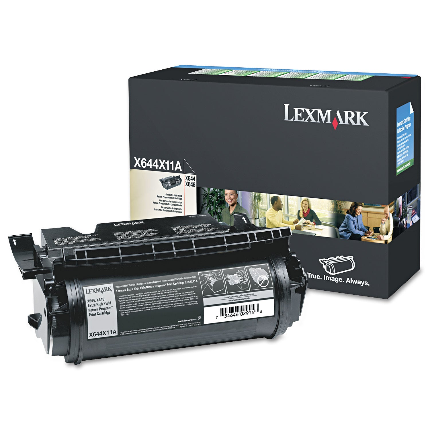 X644X11A Return Program Extra High-Yield Toner, 32,000 Page-Yield, Black -