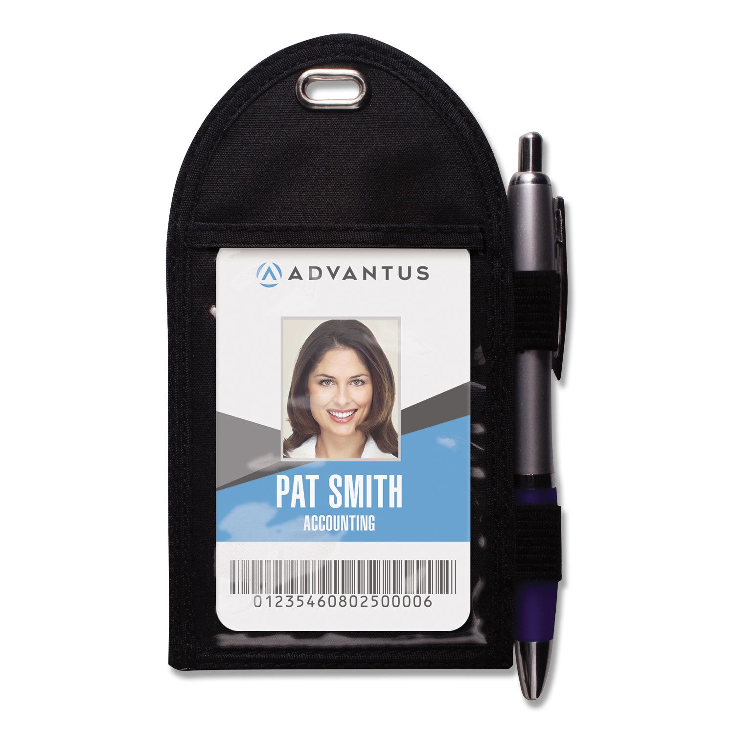 badge-holder-with-pen-loop-vertical-black-325-x-6-holder-275-x-35-insert-12-box_avt75648 - 1