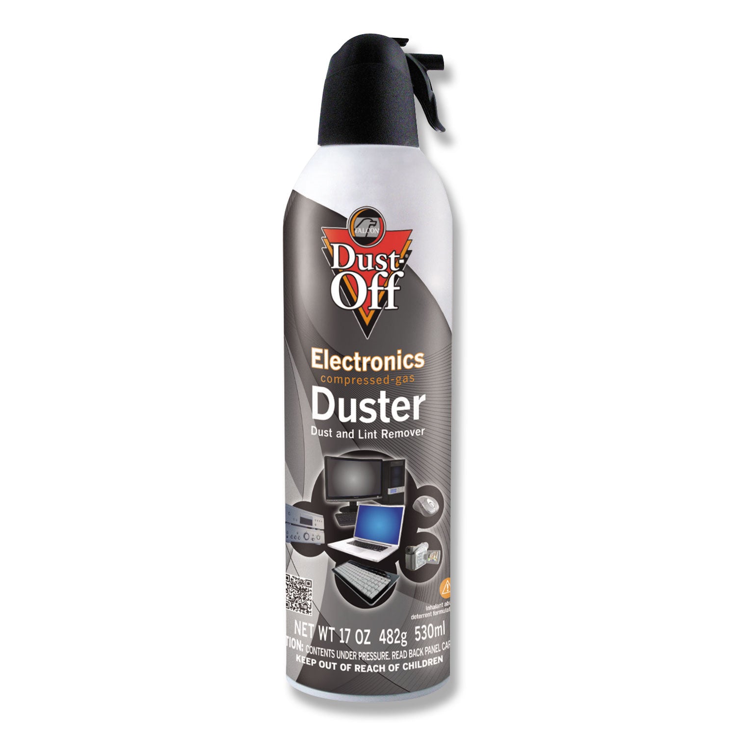 Disposable Compressed Air Duster, 17 oz Can -