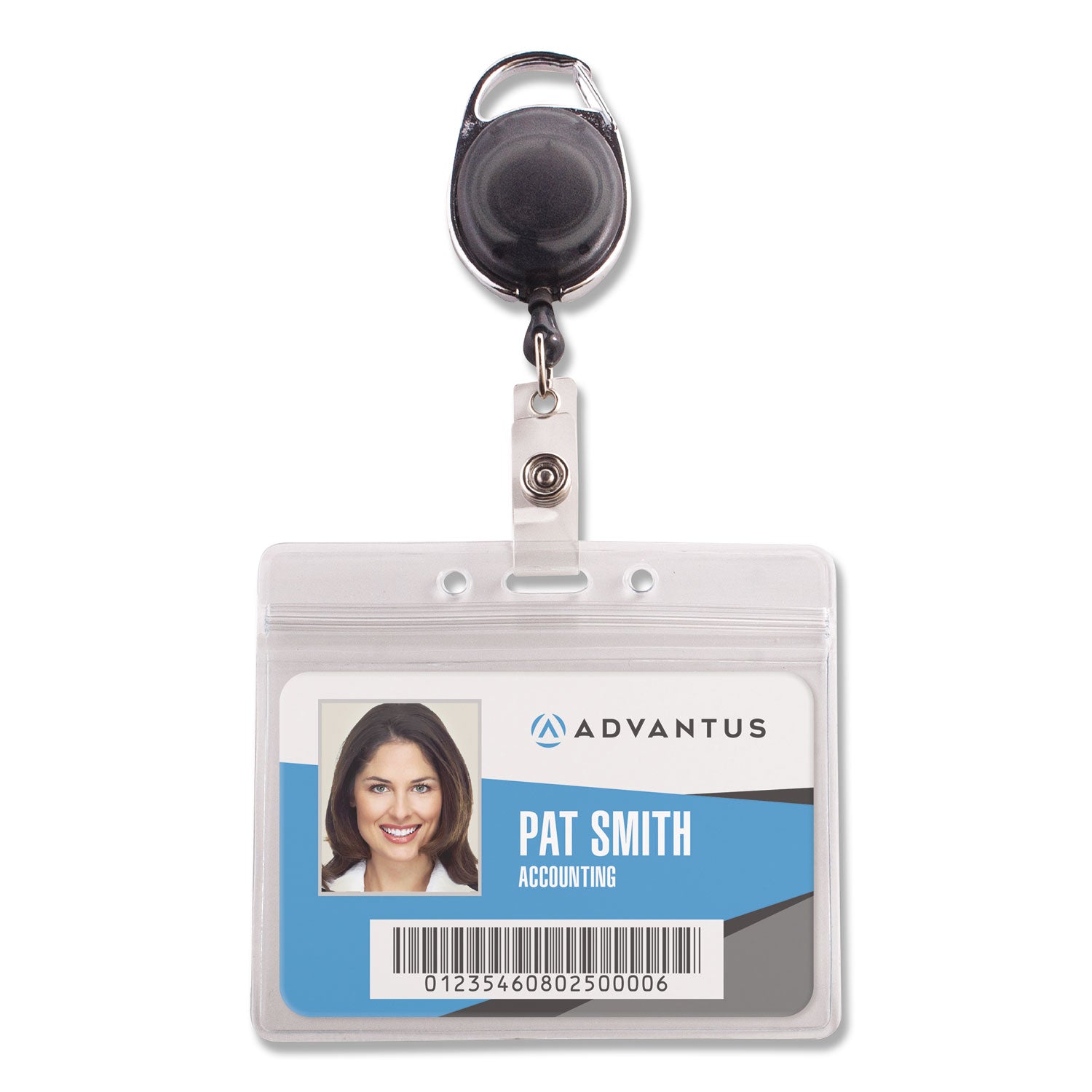 resealable-badge-holder-combo-with-badge-reel-30-cord-horizontal-frost-413-x-375-holder-375-x-263-insert-10-pk_avt91130 - 1