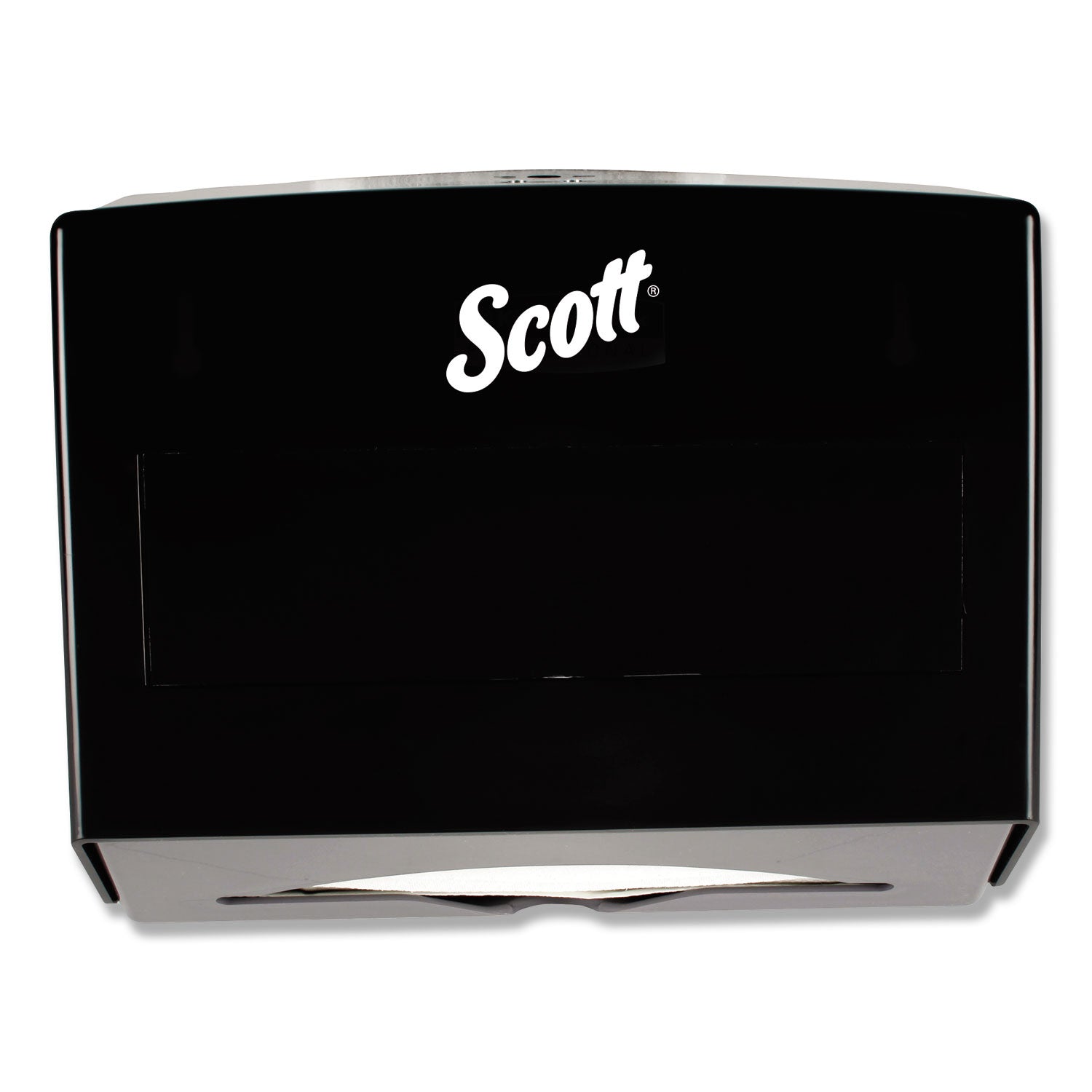 Scottfold Folded Towel Dispenser, 10.75 x 4.75 x 9, Black -